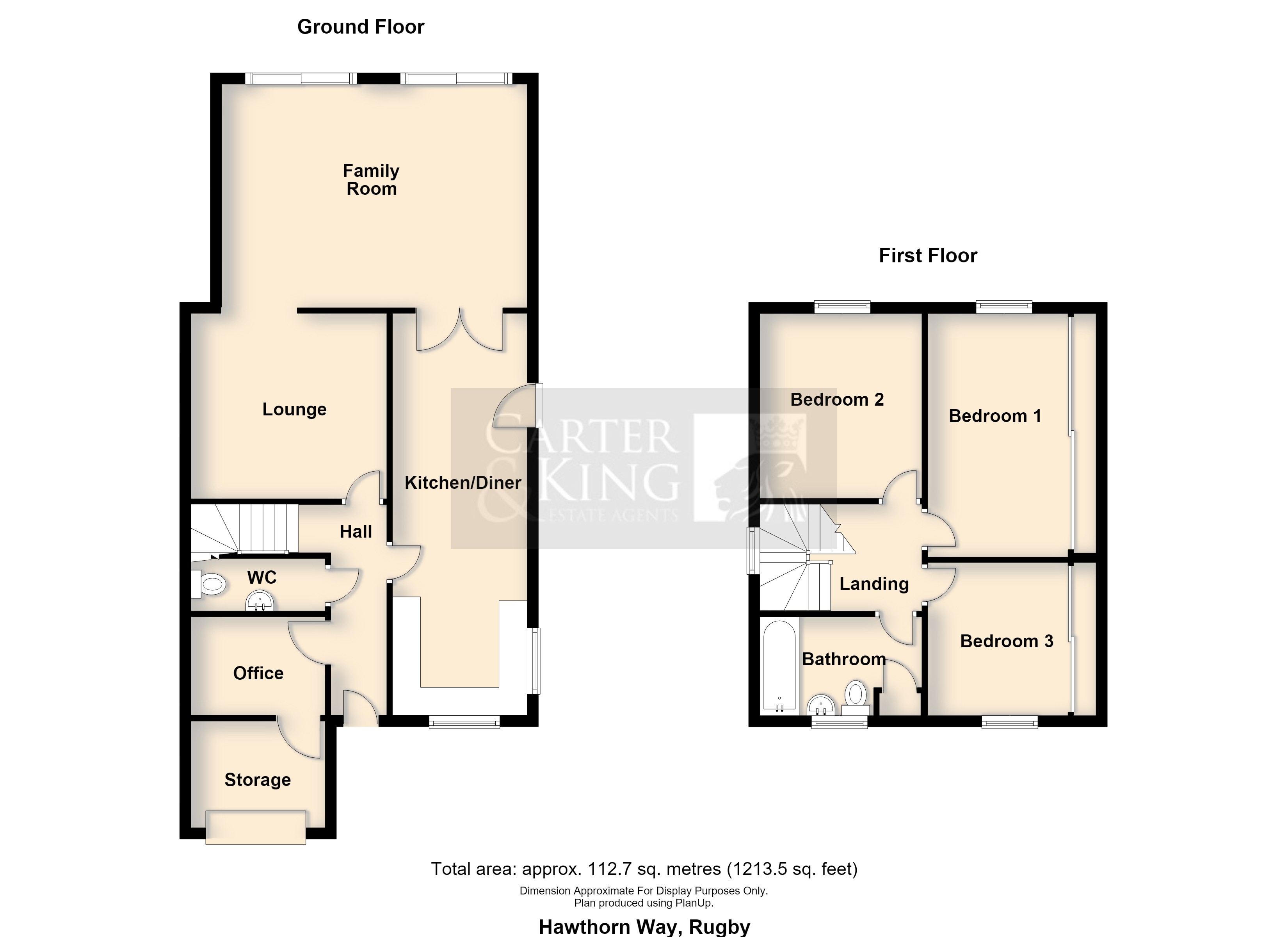 11, Hawthorn Way, Rugby floorplan