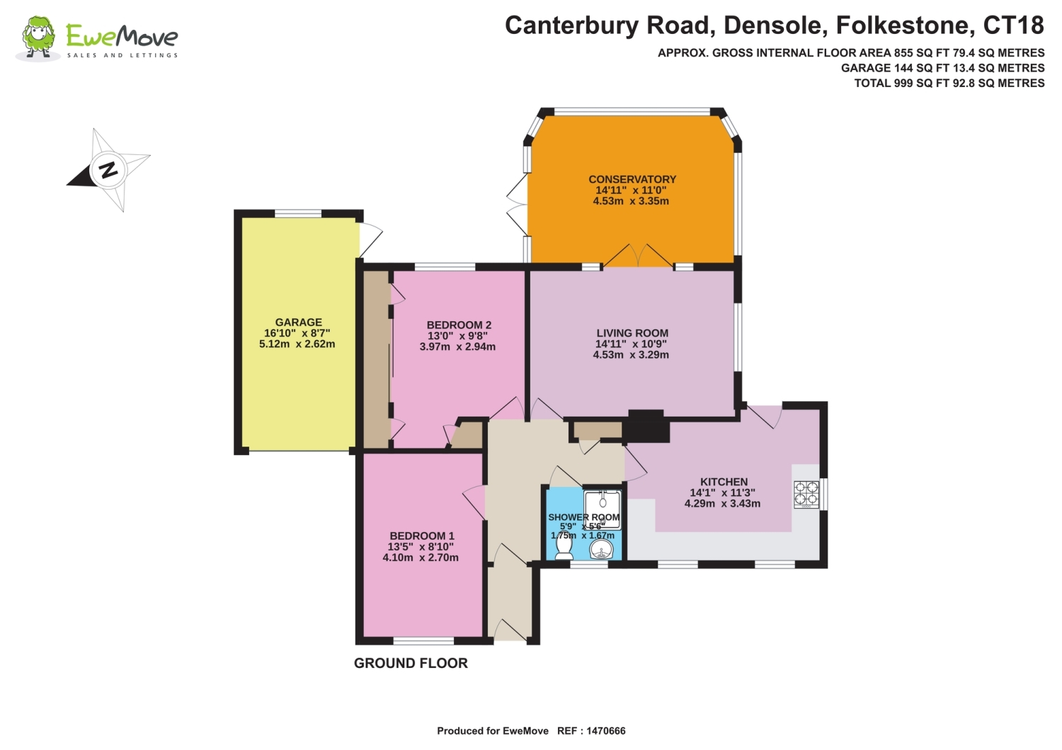 328, Canterbury Road, Folkestone floorplan
