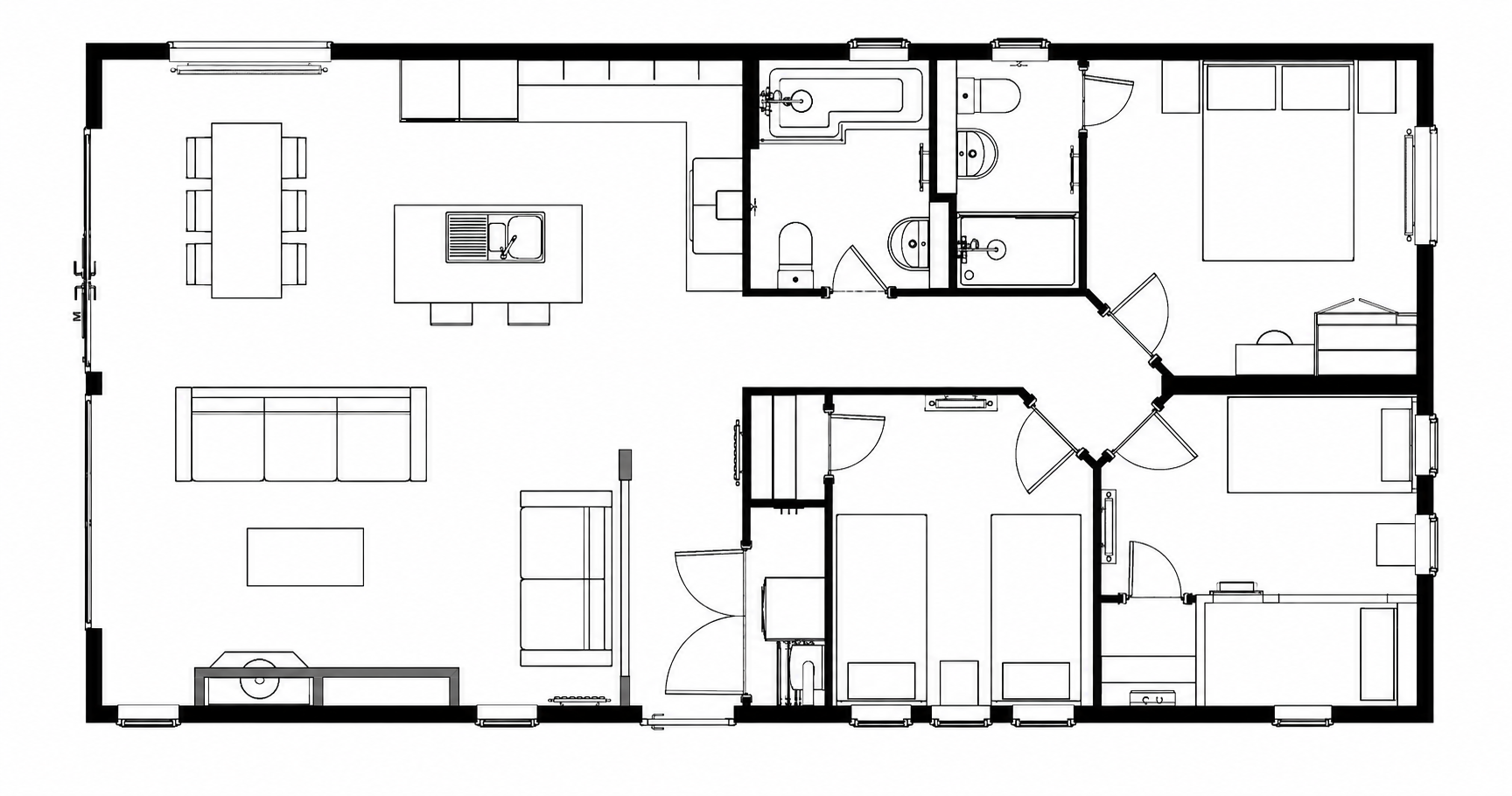 1, Mill Ln, Ilfracombe floorplan