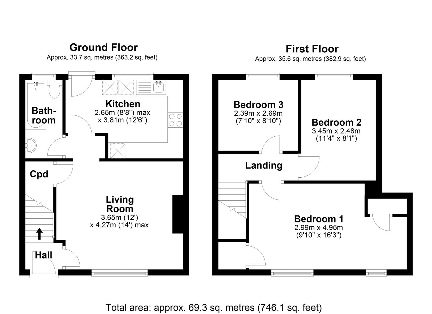 16, Milton Road, Cambridge floorplan