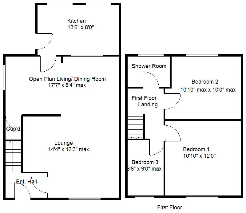 98, Brook Way, Doncaster floorplan