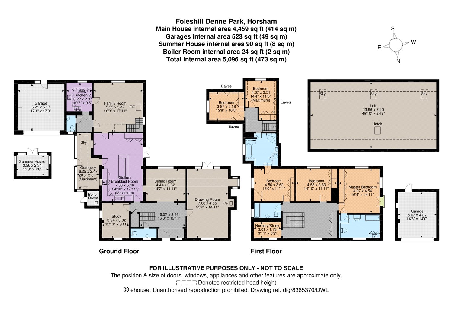 5 Bedrooms Detached house for sale in Denne Park, Horsham, West Sussex RH13