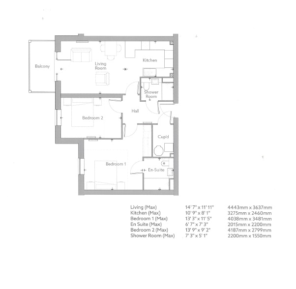 Harbourside House, 1C, Pacific Drive, East Sussex floorplan