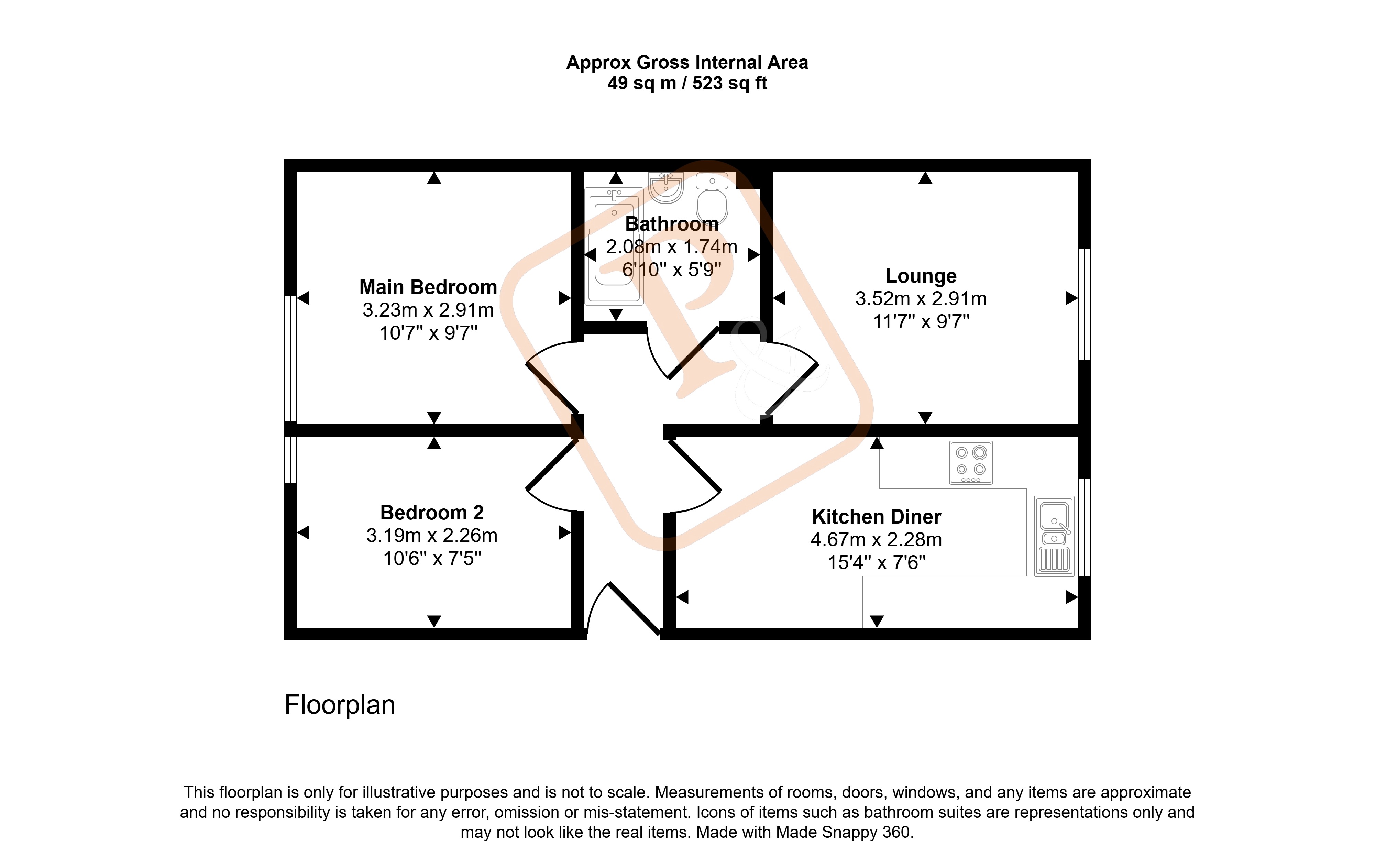 1 Mayflower Court,, Collingwood Road, Essex floorplan