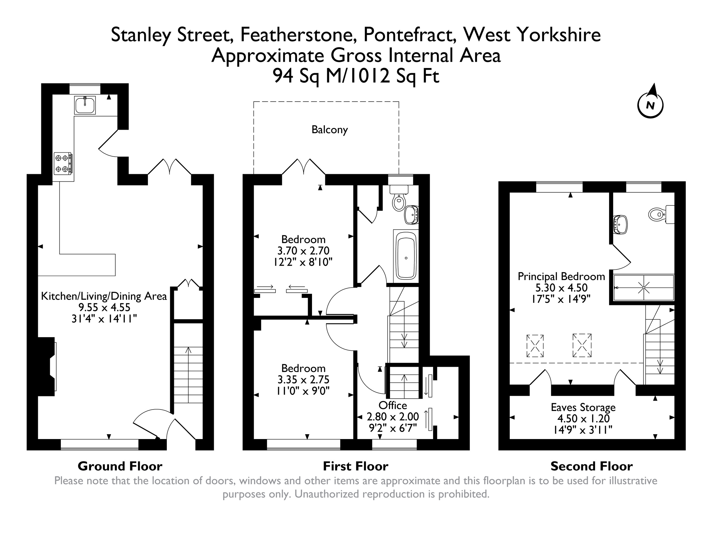 3 Stanley Street, Pontefract floorplan