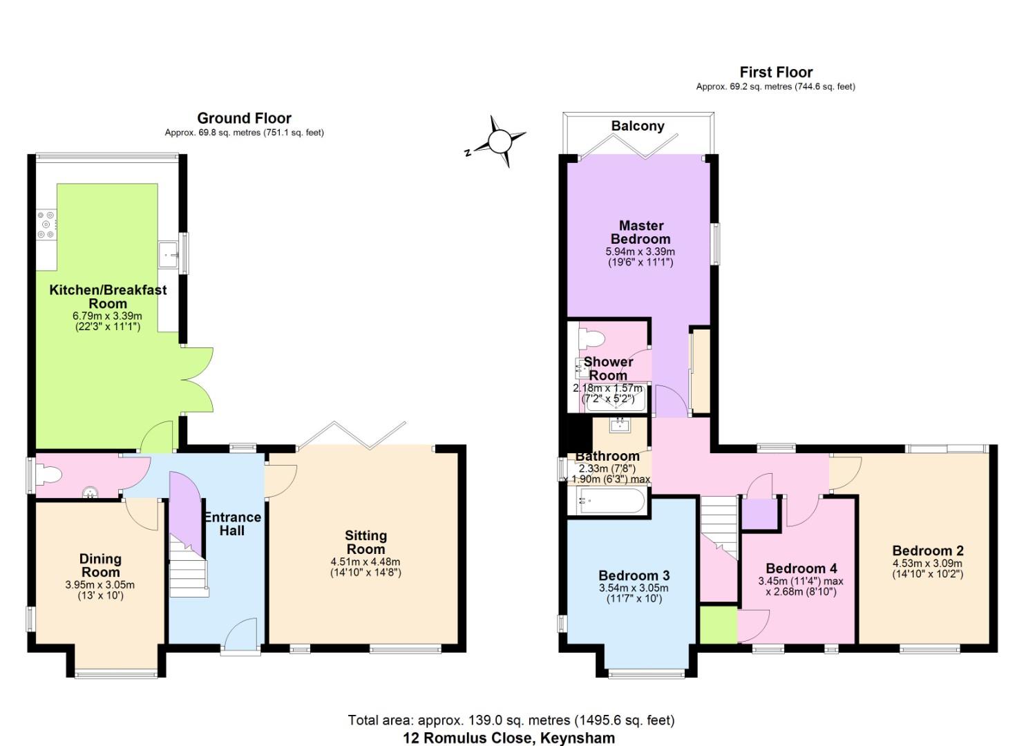 12, Romulus Close, Bristol floorplan