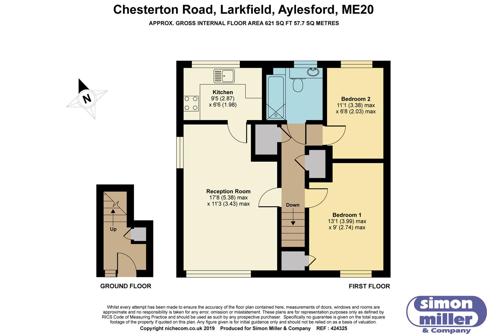 13, Chesterton Road, Aylesford floorplan
