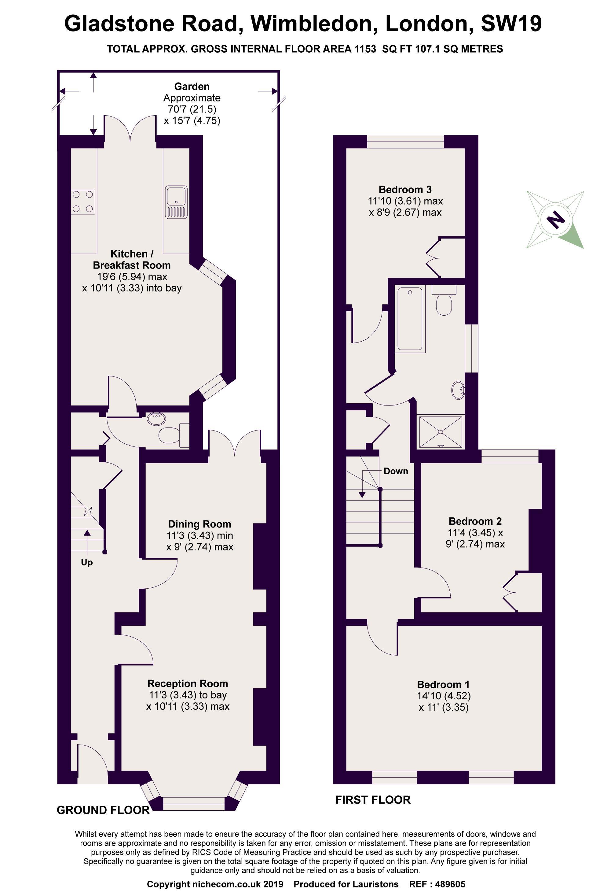 3 Bedrooms  for sale in Gladstone Road, Wimbledon SW19