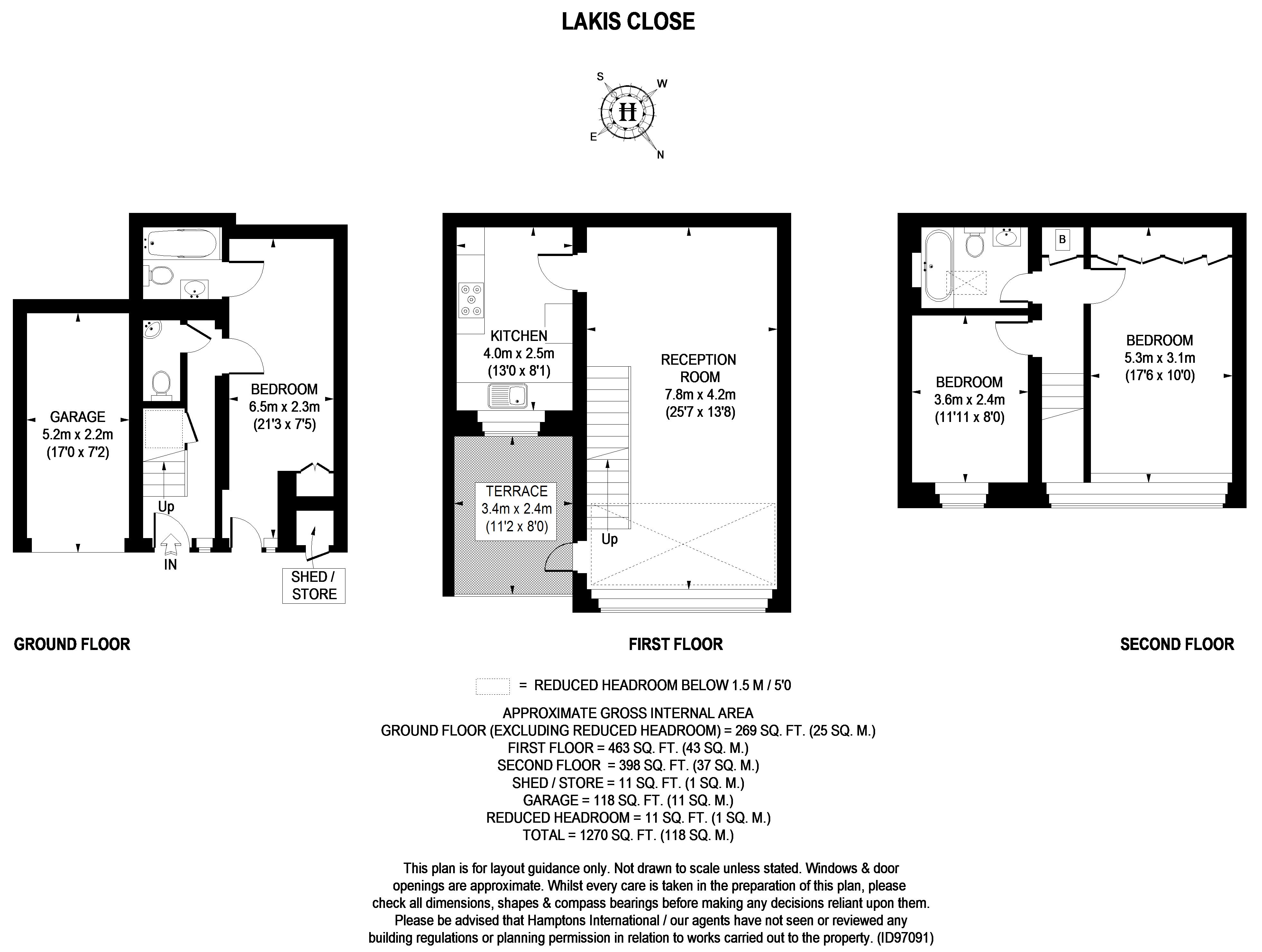 3 Bedrooms Flat to rent in Lakis Close, London NW3