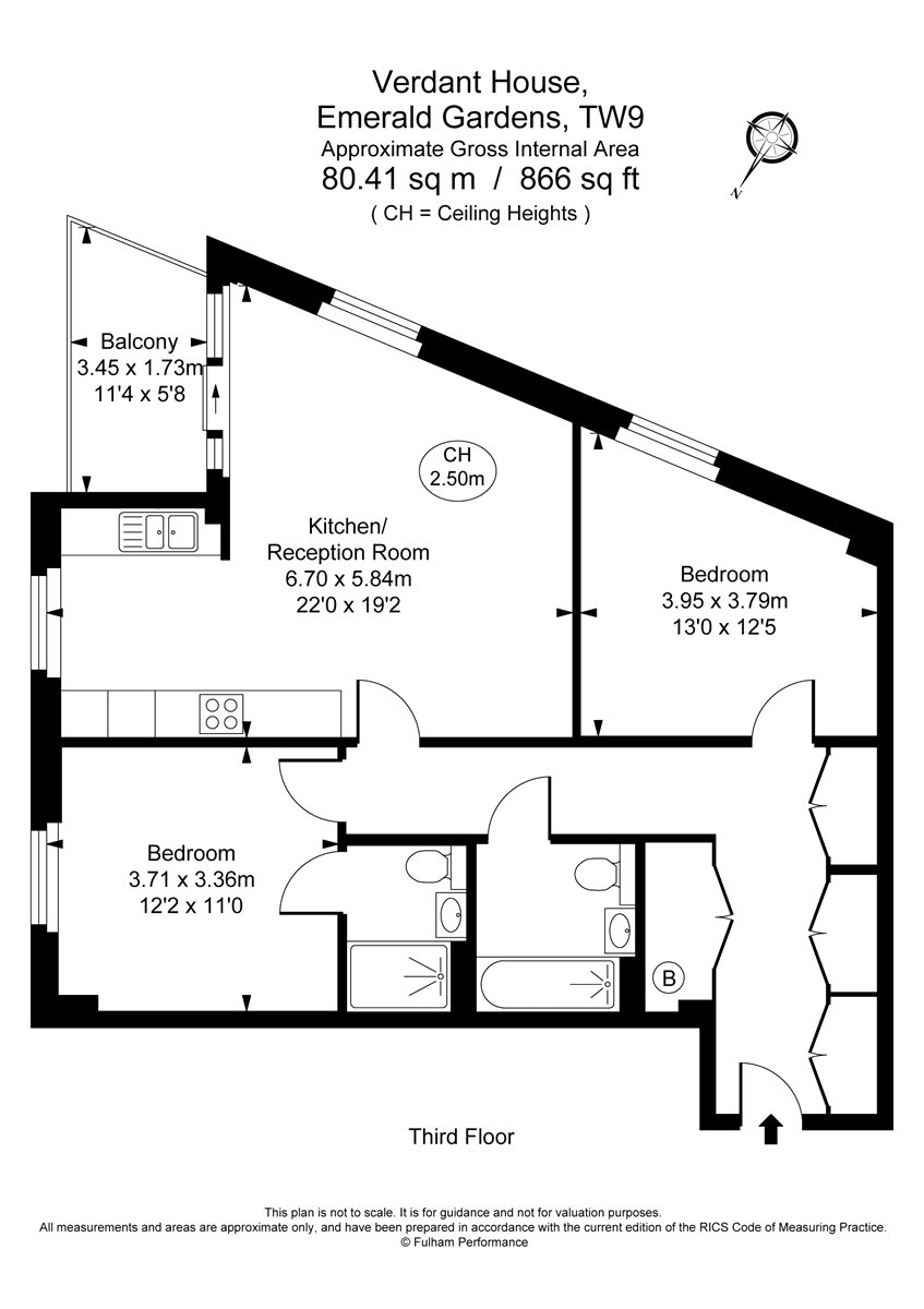 2 Bedrooms Flat to rent in Verdant House, Levett Square TW9