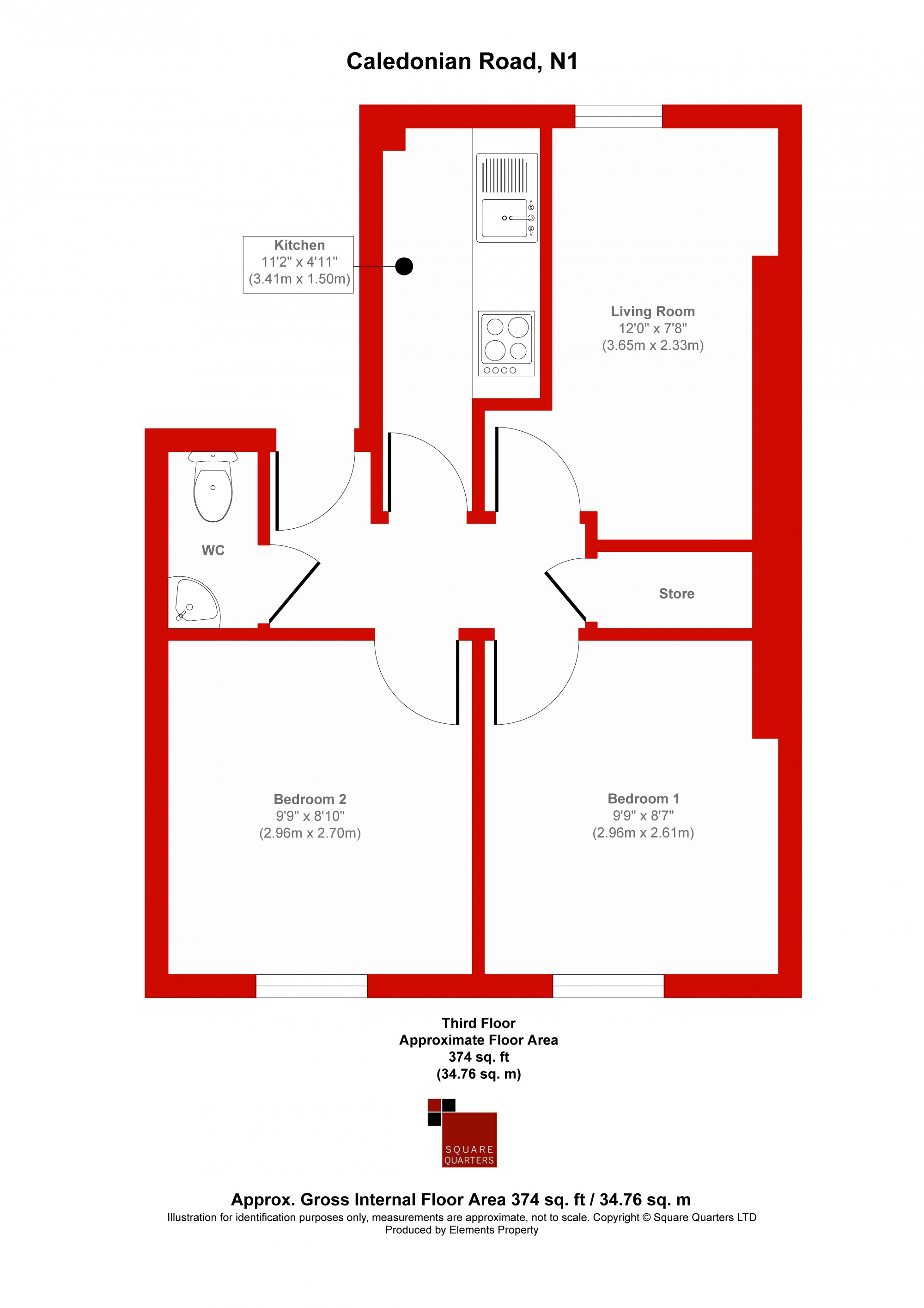 2 Bedrooms Flat for sale in Caledonian Road, Islington N1