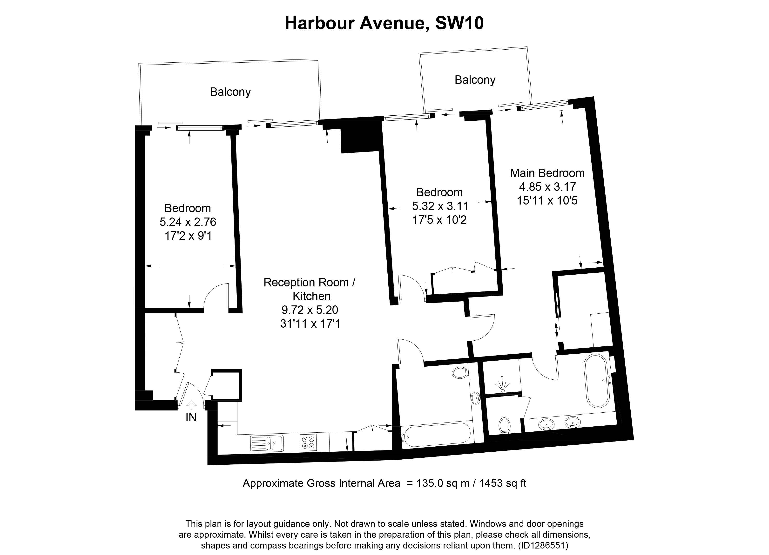 C14 Lighterman Towers, 1, Harbour Avenue, London floorplan