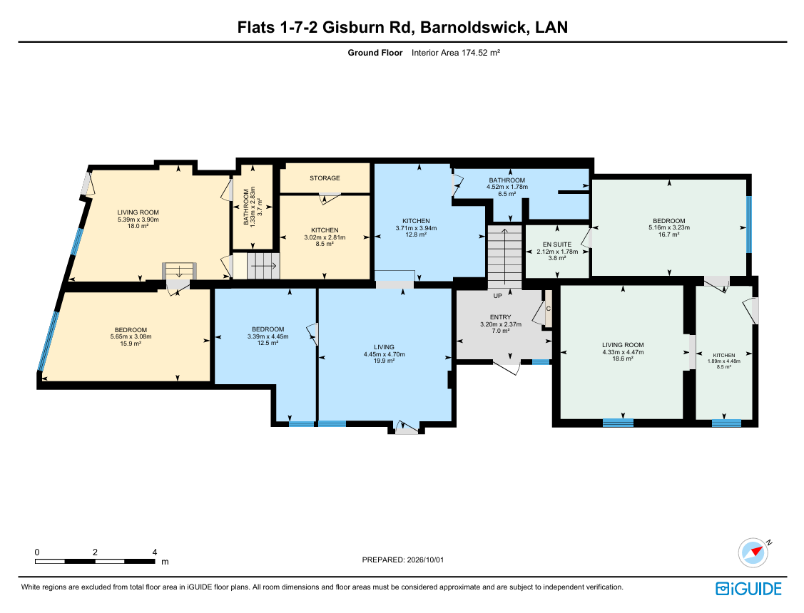 Flat 1-7,, Gisburn Road, Lancashire floorplan