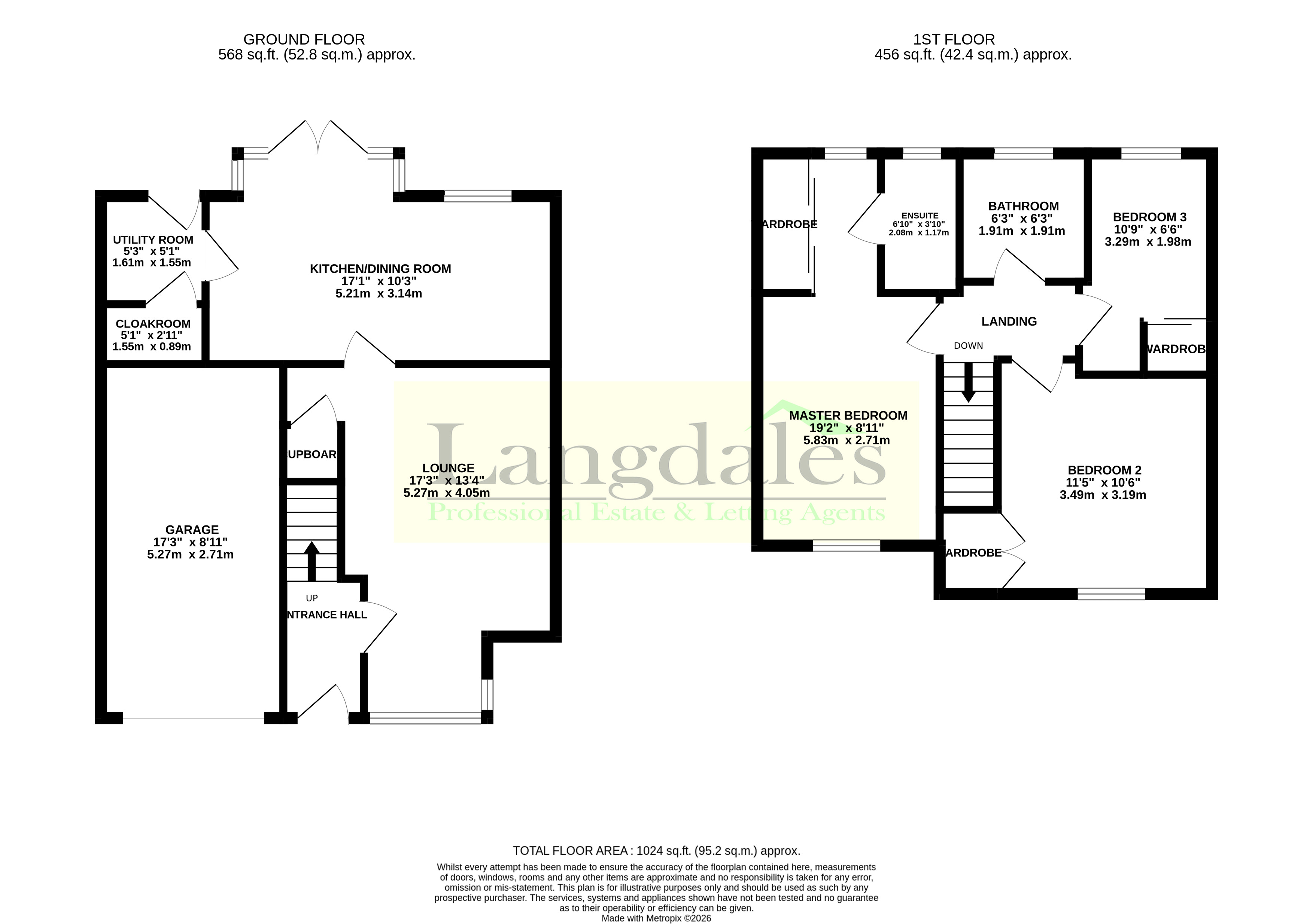 24, Ripley Close, Spennymoor floorplan