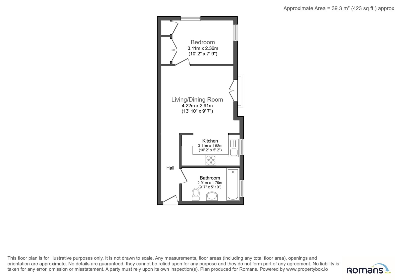 Flat 7, Haydon Place, Farnborough floorplan