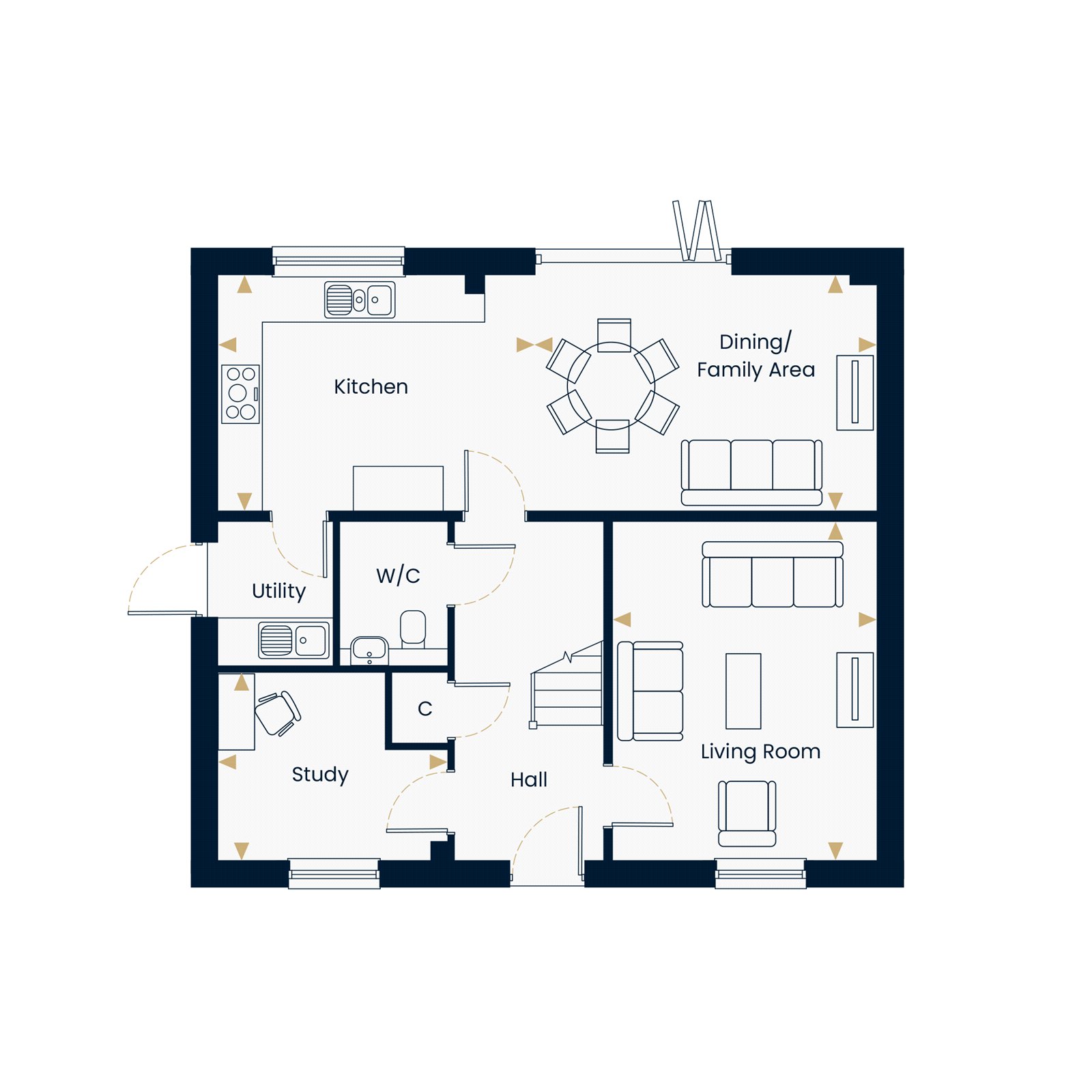 Plot 13 The Heacham,, Loddon Rise, Loddon floorplan