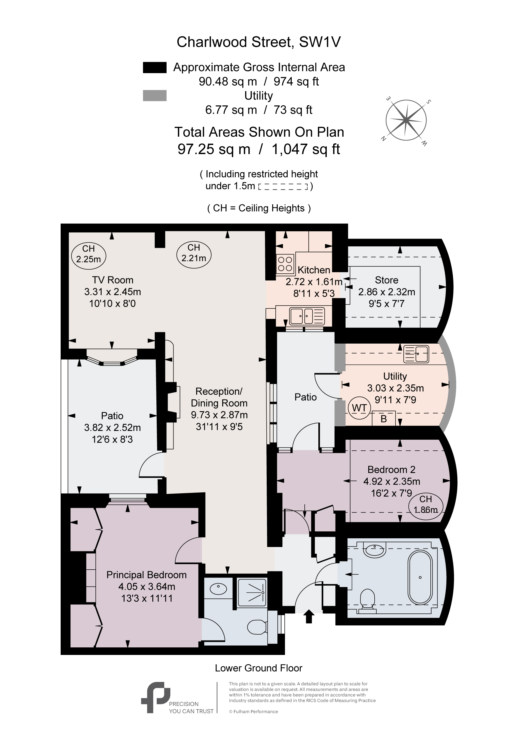 2, 80, Charlwood Street, London floorplan