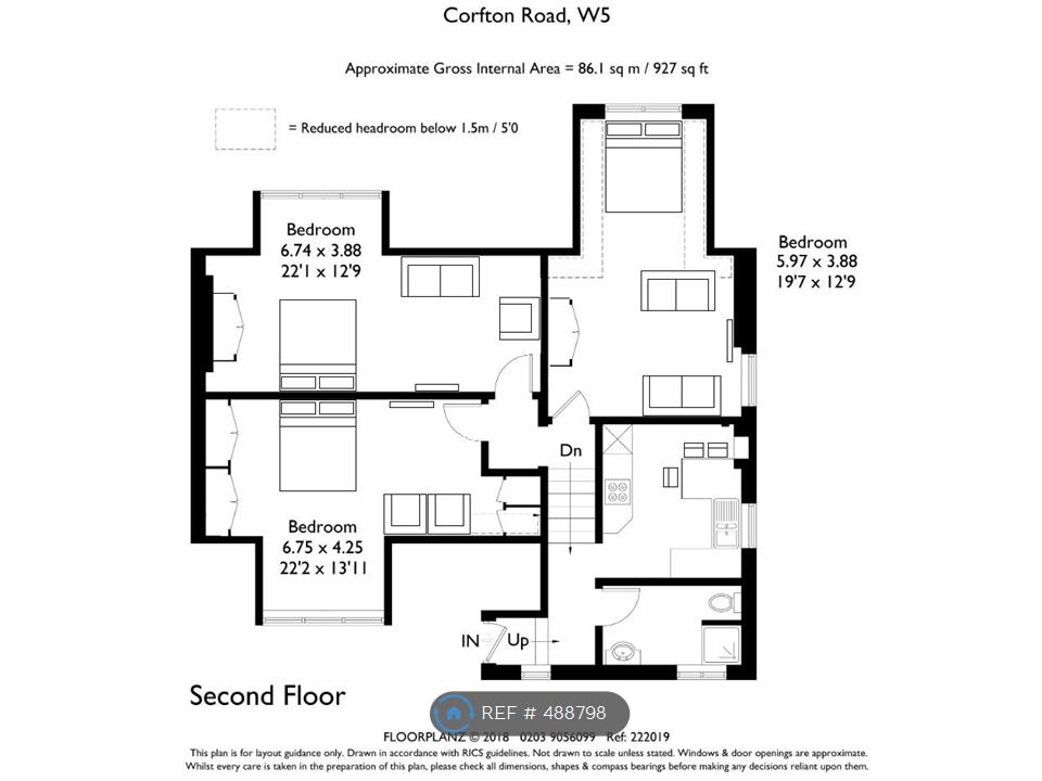 3 Bedrooms Flat to rent in Corfton Road, London W5