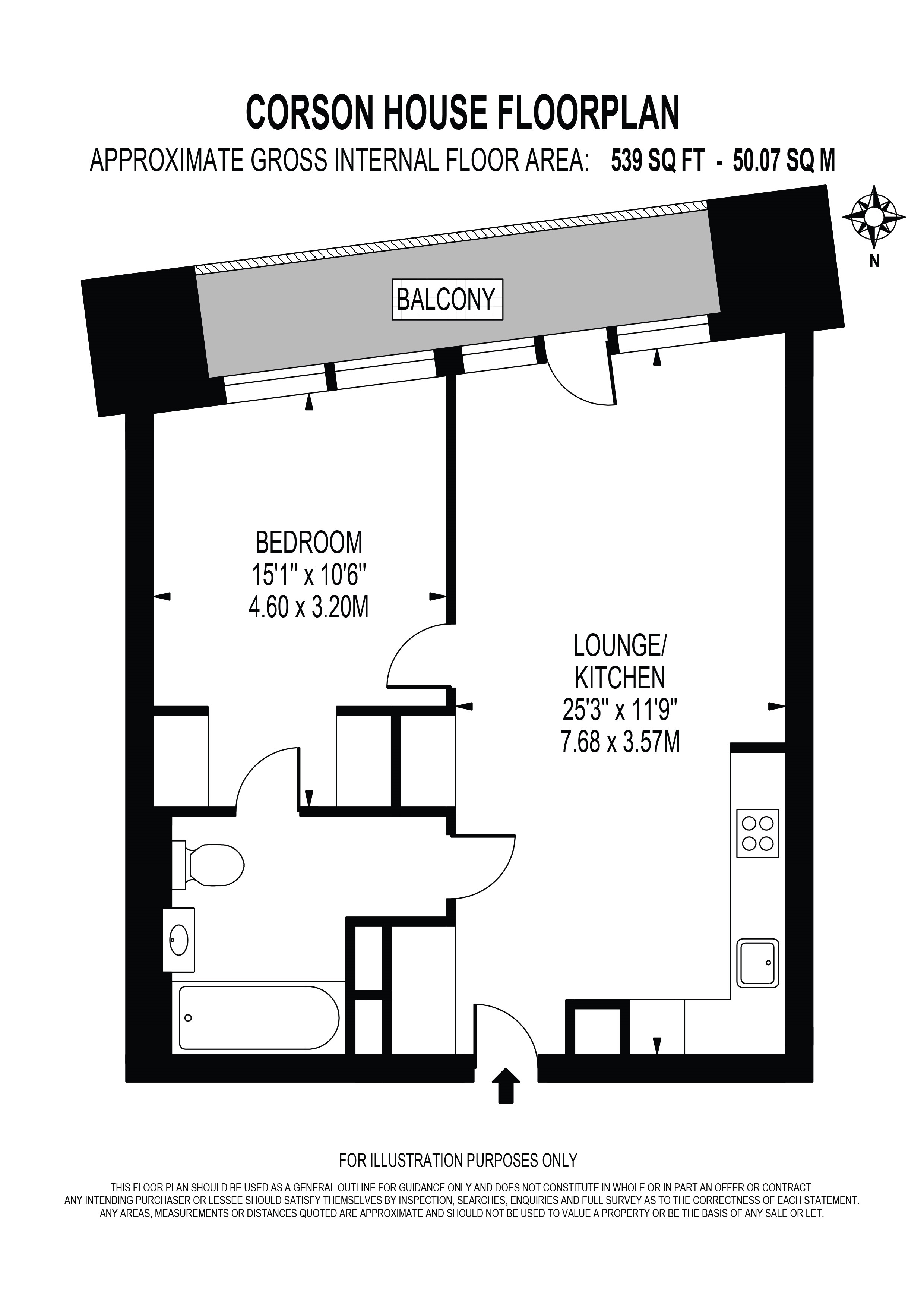 157 City Island Way, London floorplan