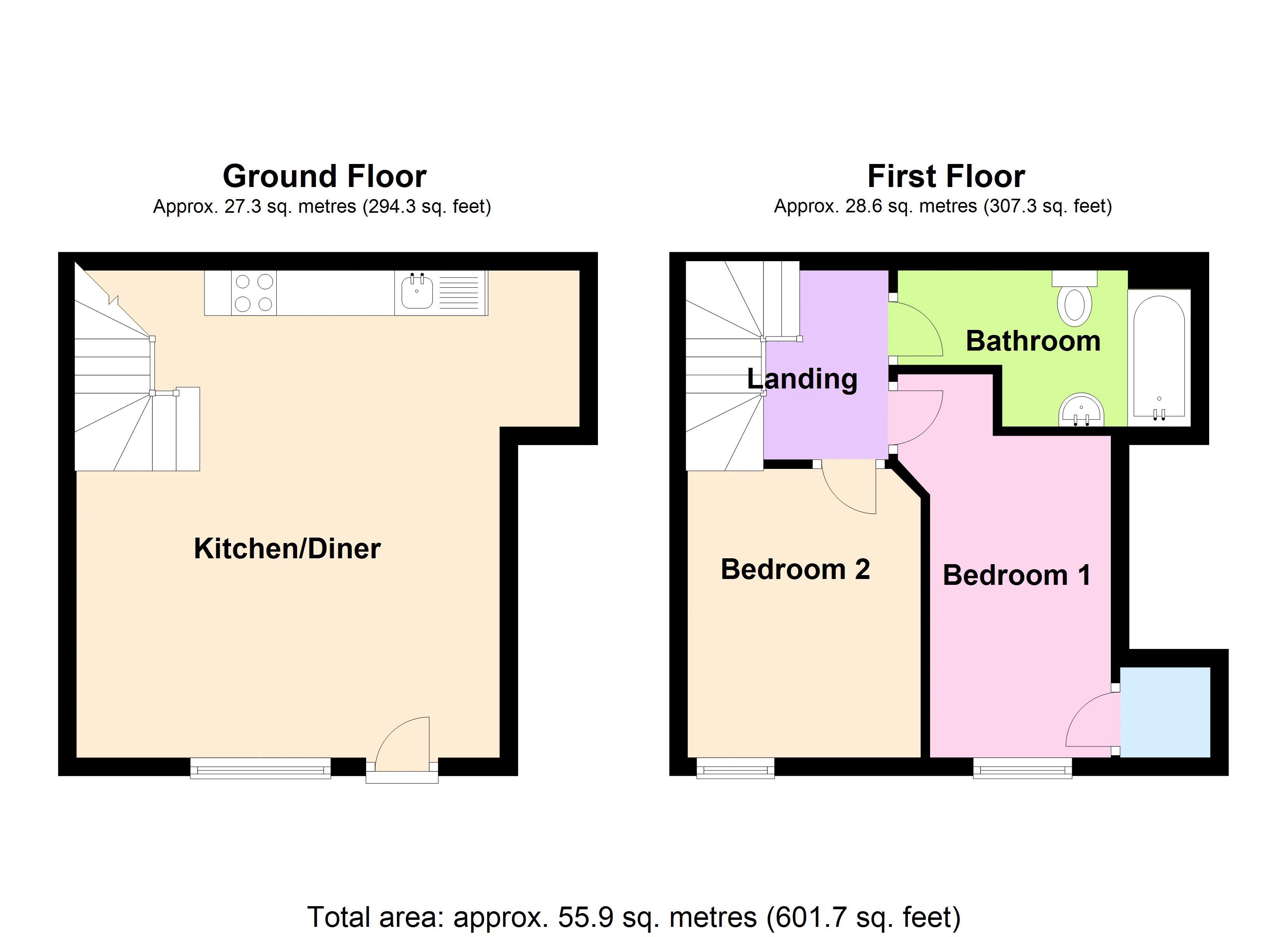 2 Bedrooms Terraced house to rent in Polebarn Gardens, Polebarn Road, Yarnbrook, Trowbridge BA14