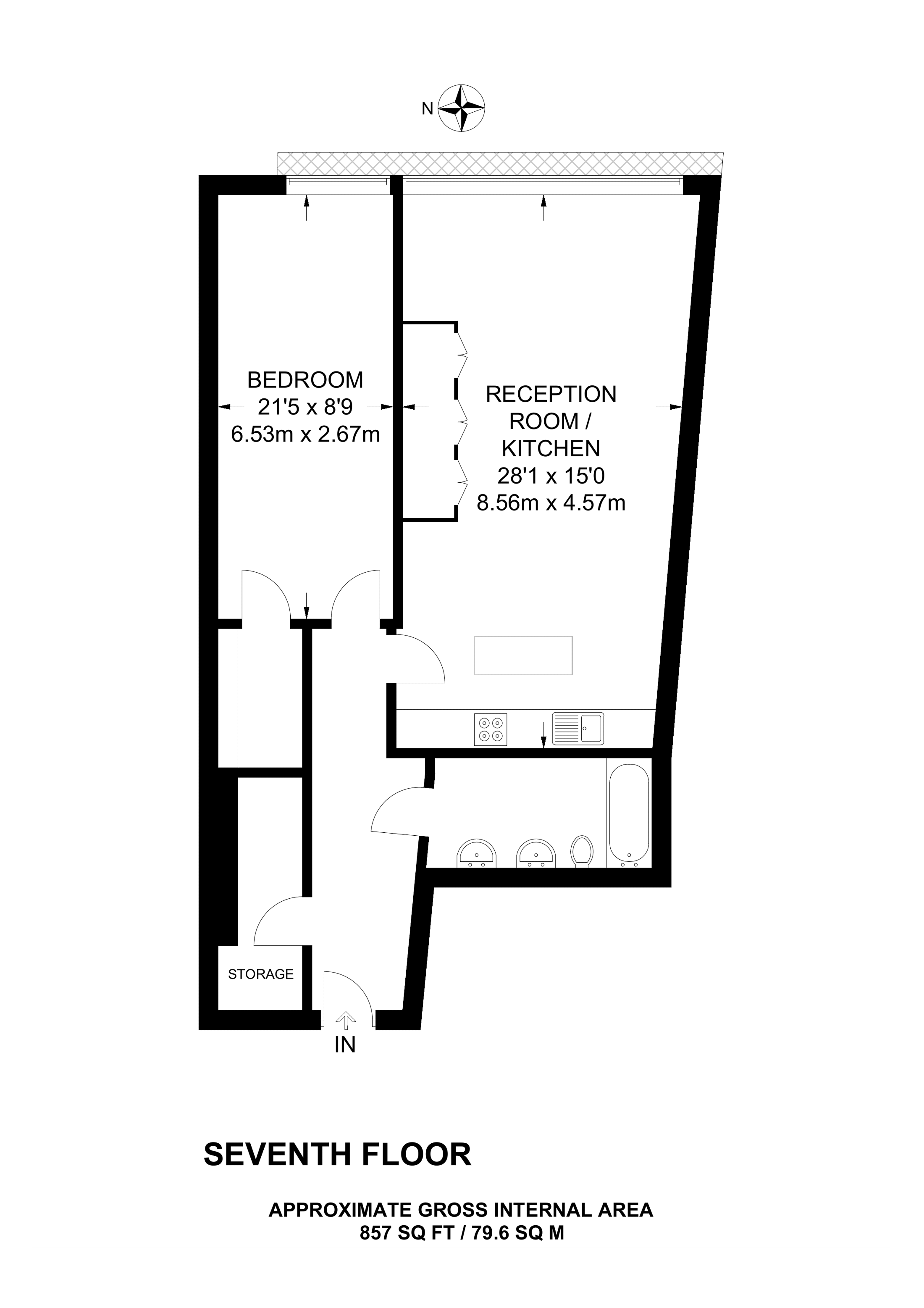 1 Bedrooms Flat to rent in Hester Road, Battersea SW11