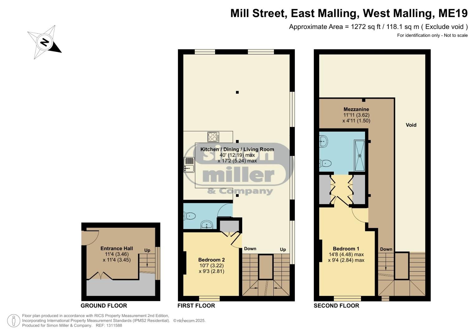 Flat 2, Weir Mill, Mill Street, West Malling floorplan