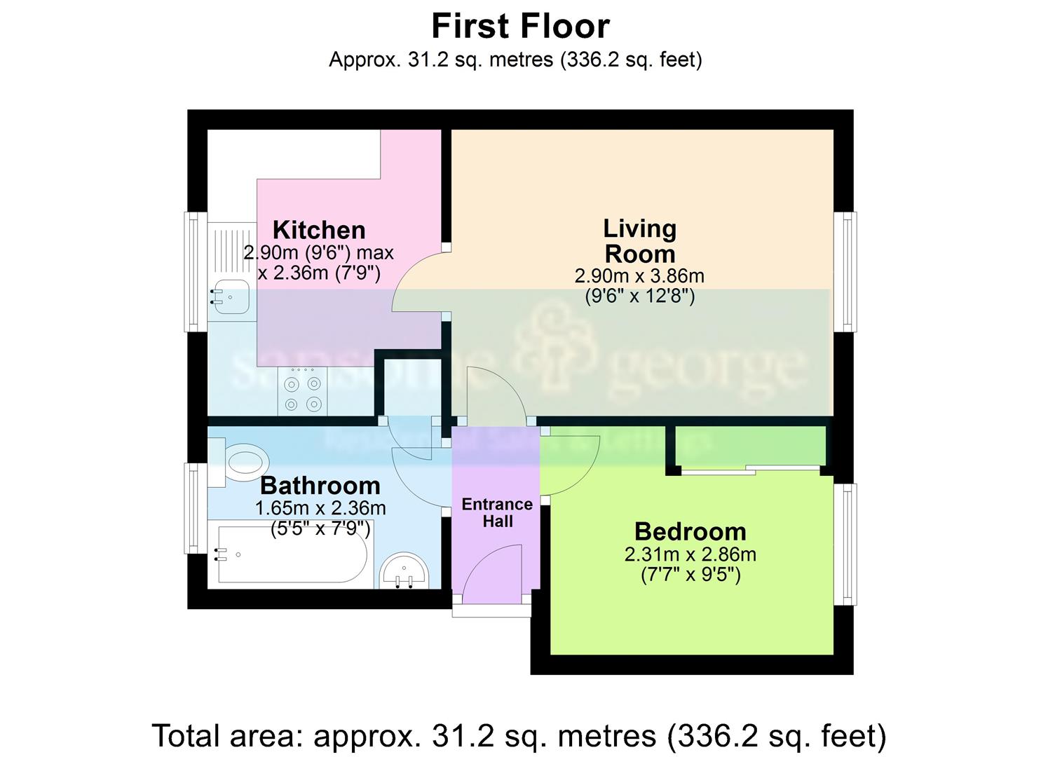 21, Porlock Place, Reading floorplan