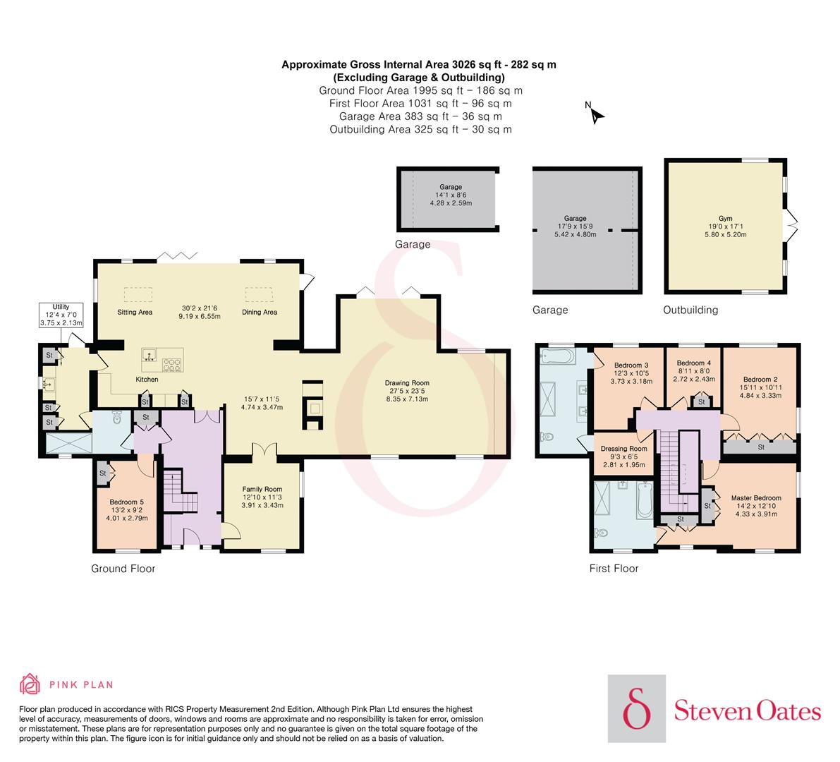 High Oaks, Oudle Lane, Much Hadham floorplan
