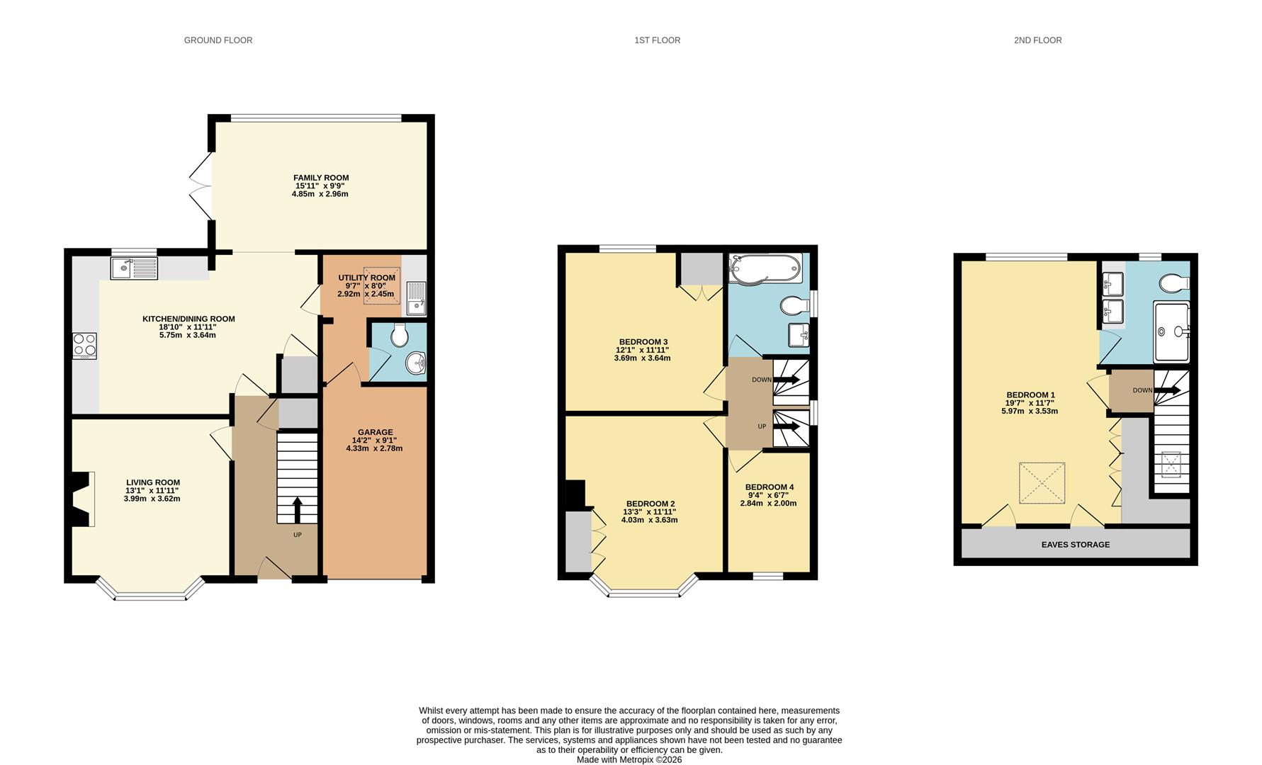 2, Harts Lane, Exeter floorplan
