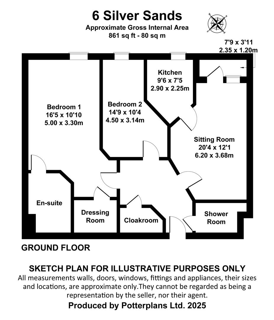 6 Silver Sands Court, Church Road, Bembridge floorplan