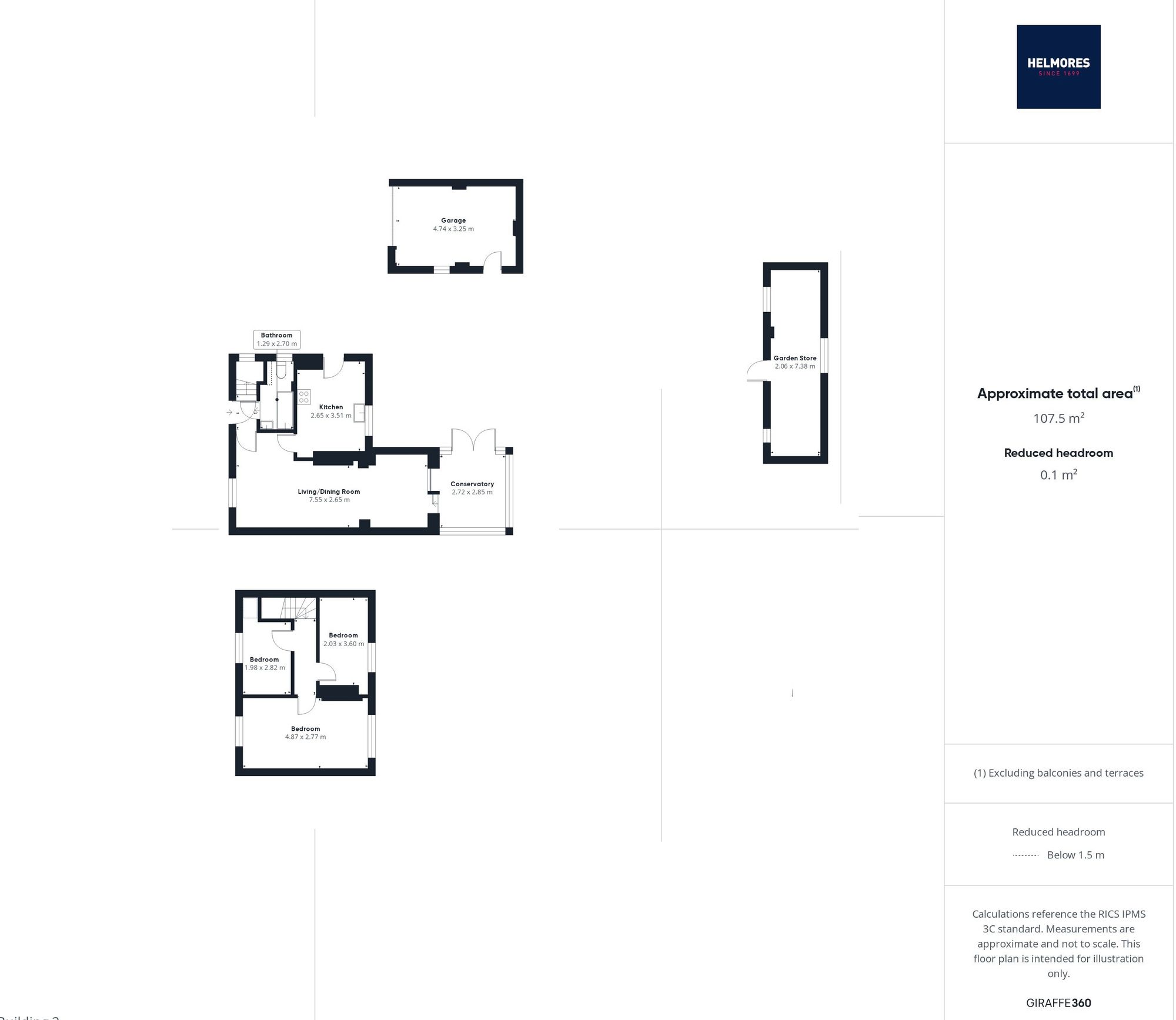 15 Barnfield, Crediton floorplan
