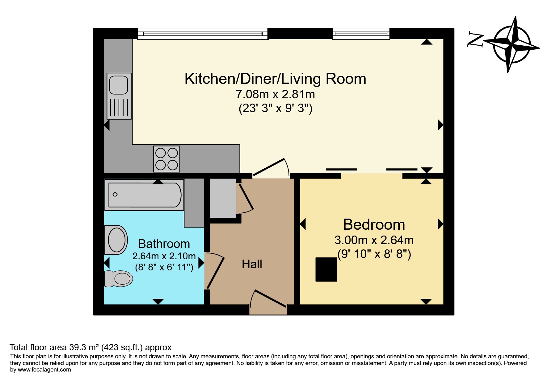 Apartment 610, Paragon, Seymour Grove, Manchester floorplan