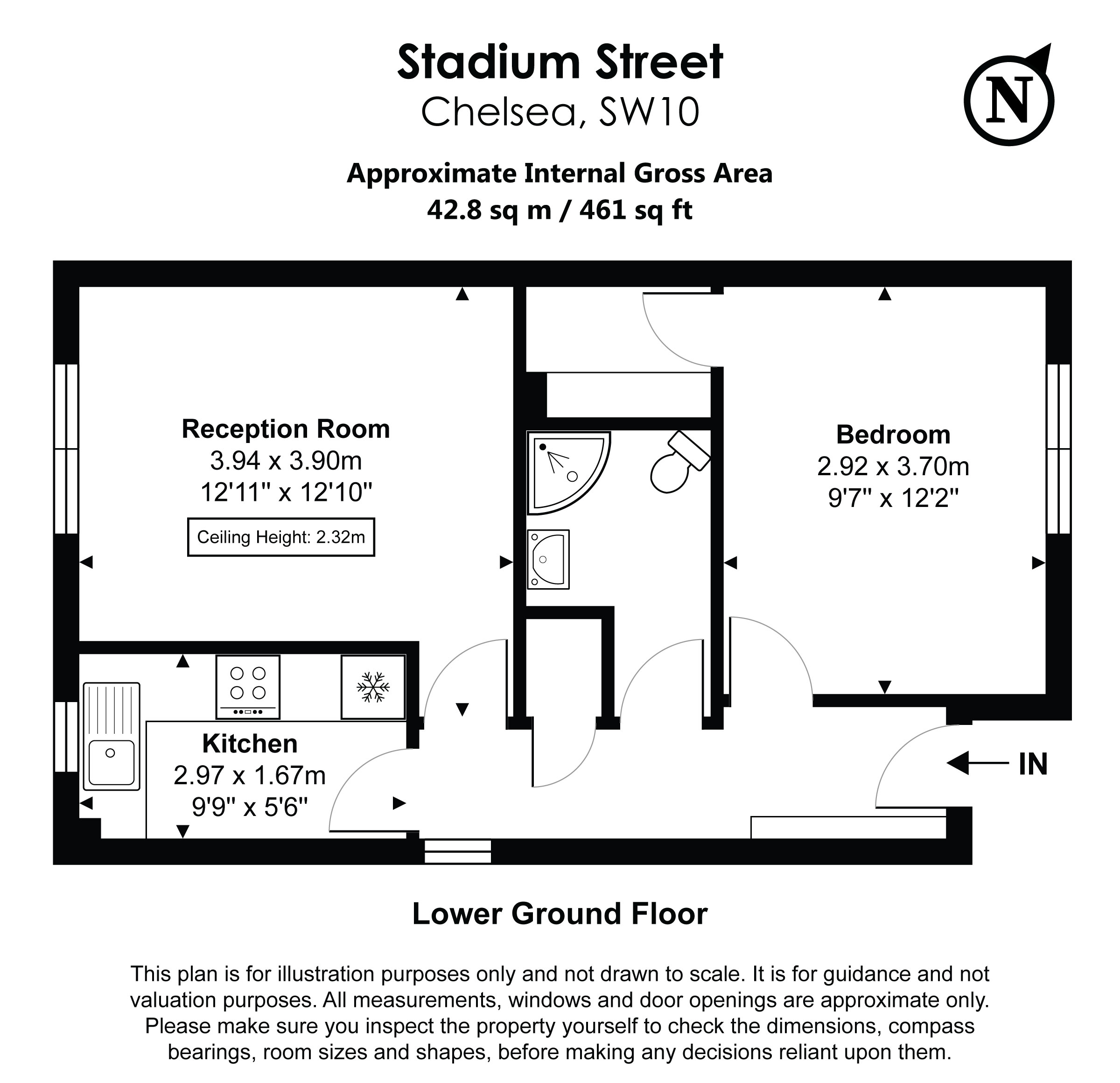 28, Stadium Street, Chelsea floorplan