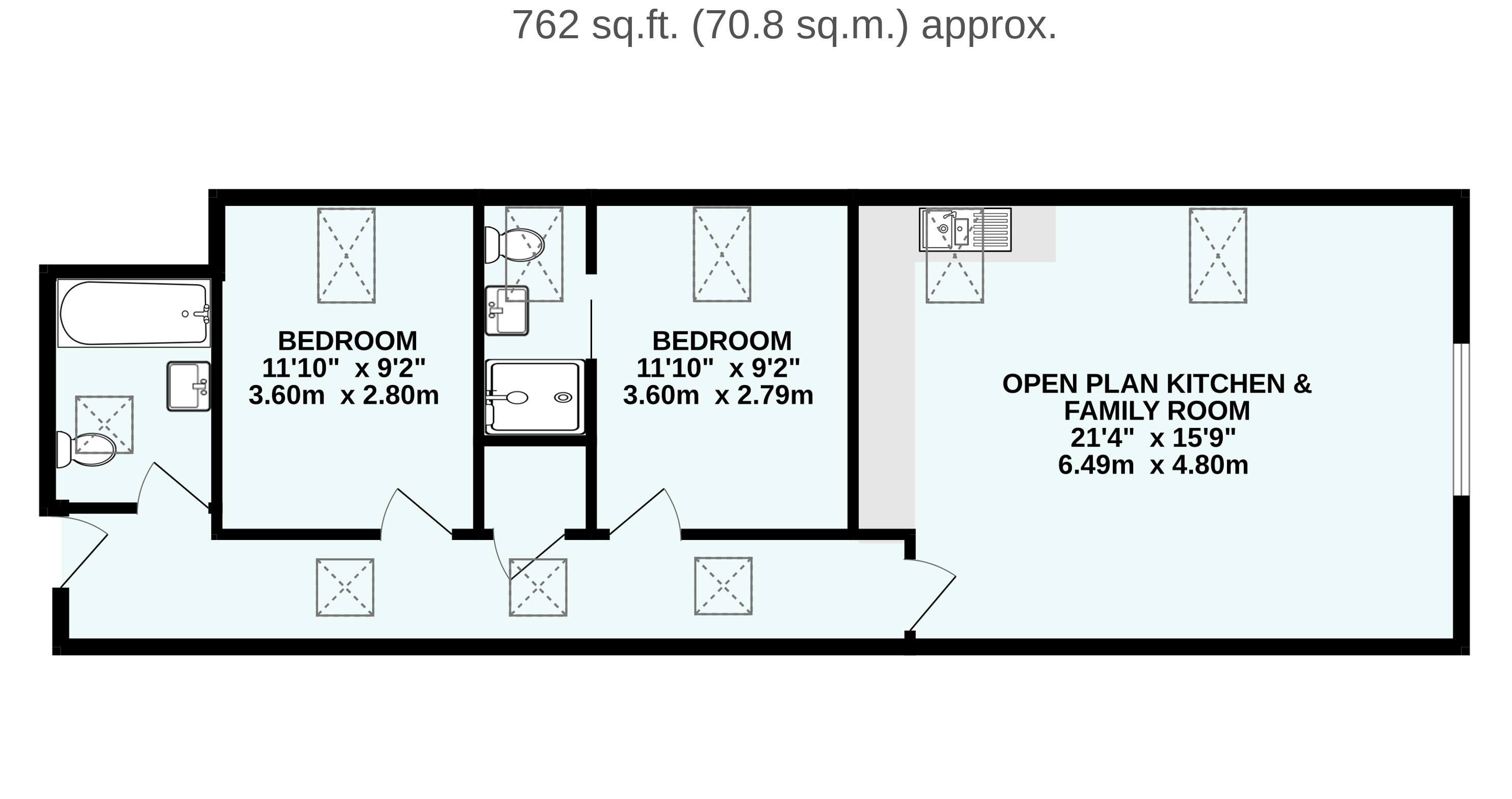 Apartment 8, Priory House, 10, Paternoster Row, Devon floorplan