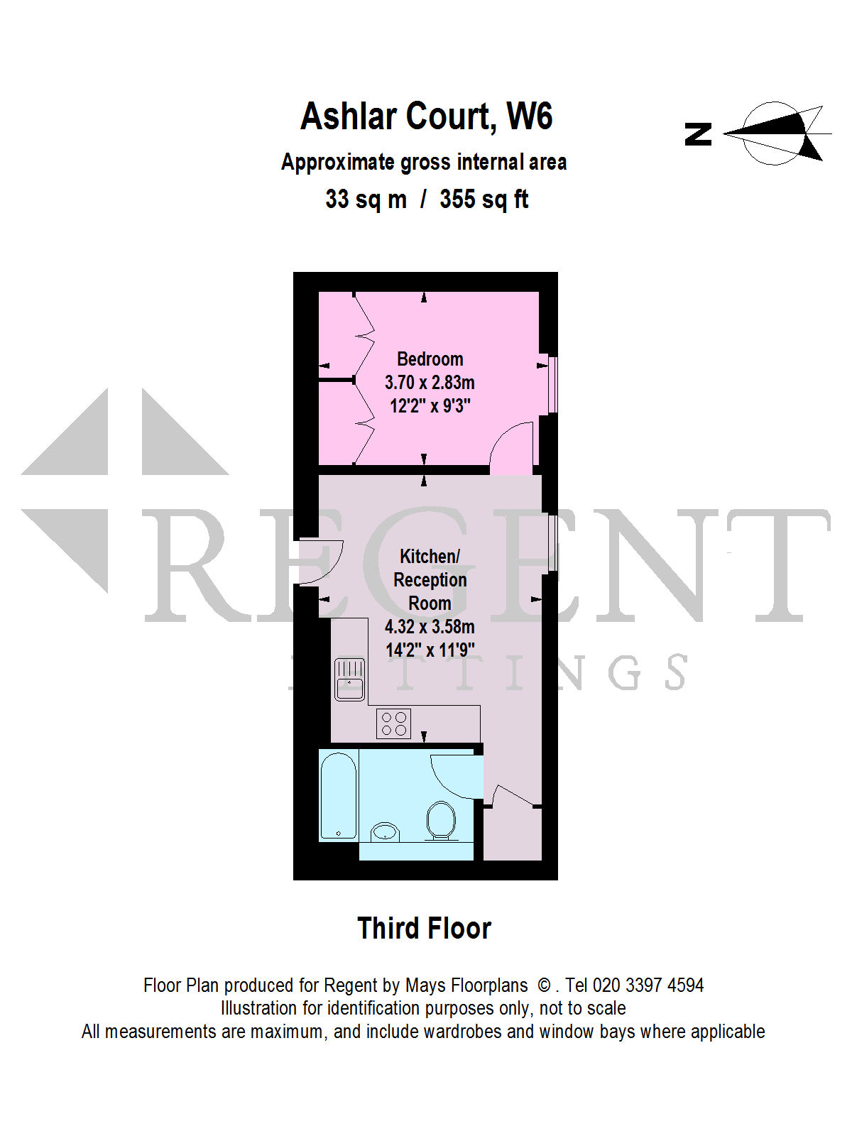 1 Bedrooms Flat to rent in Ashlar Court, 21 Ravenscourt Gardens W6
