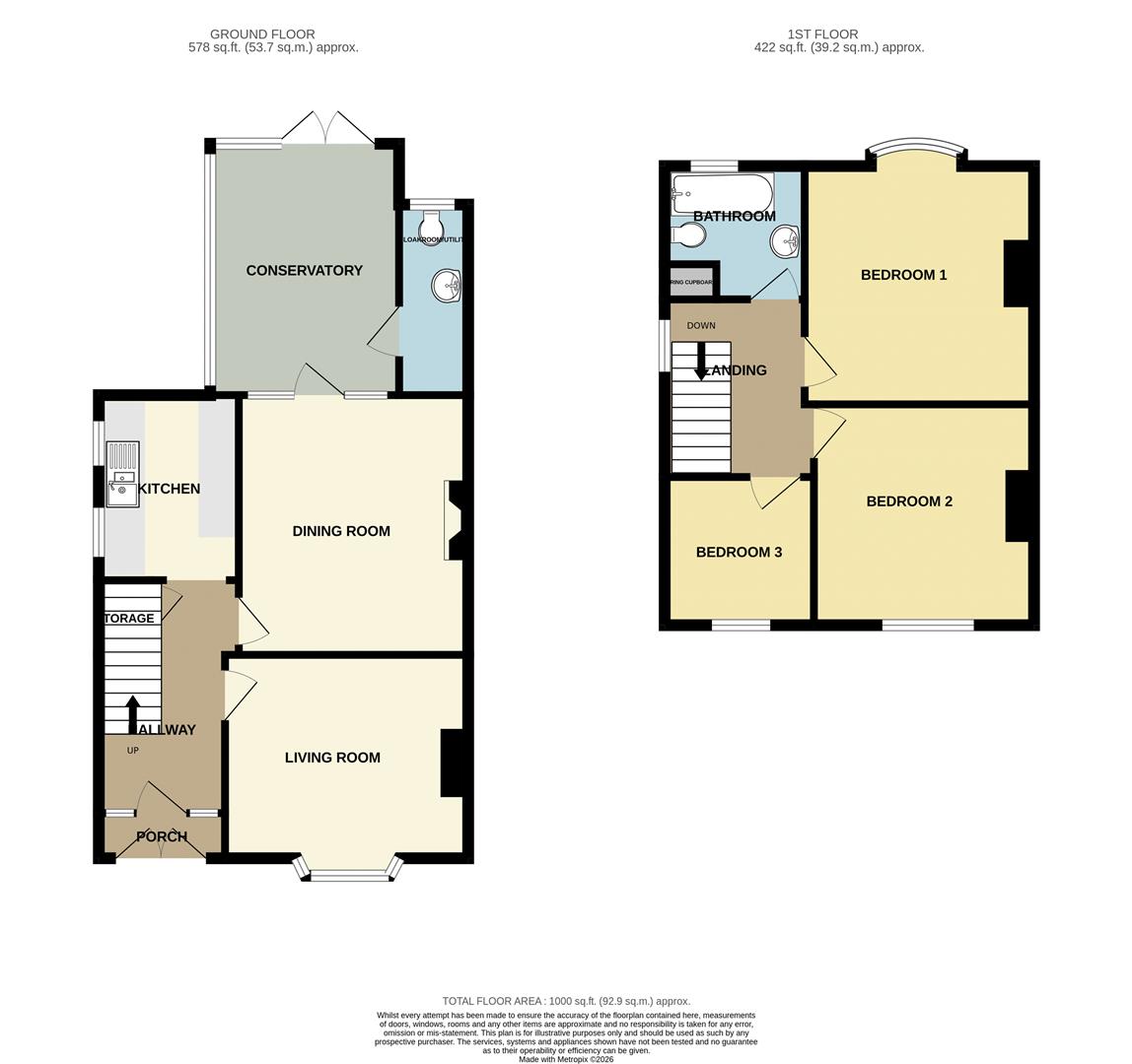 9, The Grove, Carmarthen floorplan