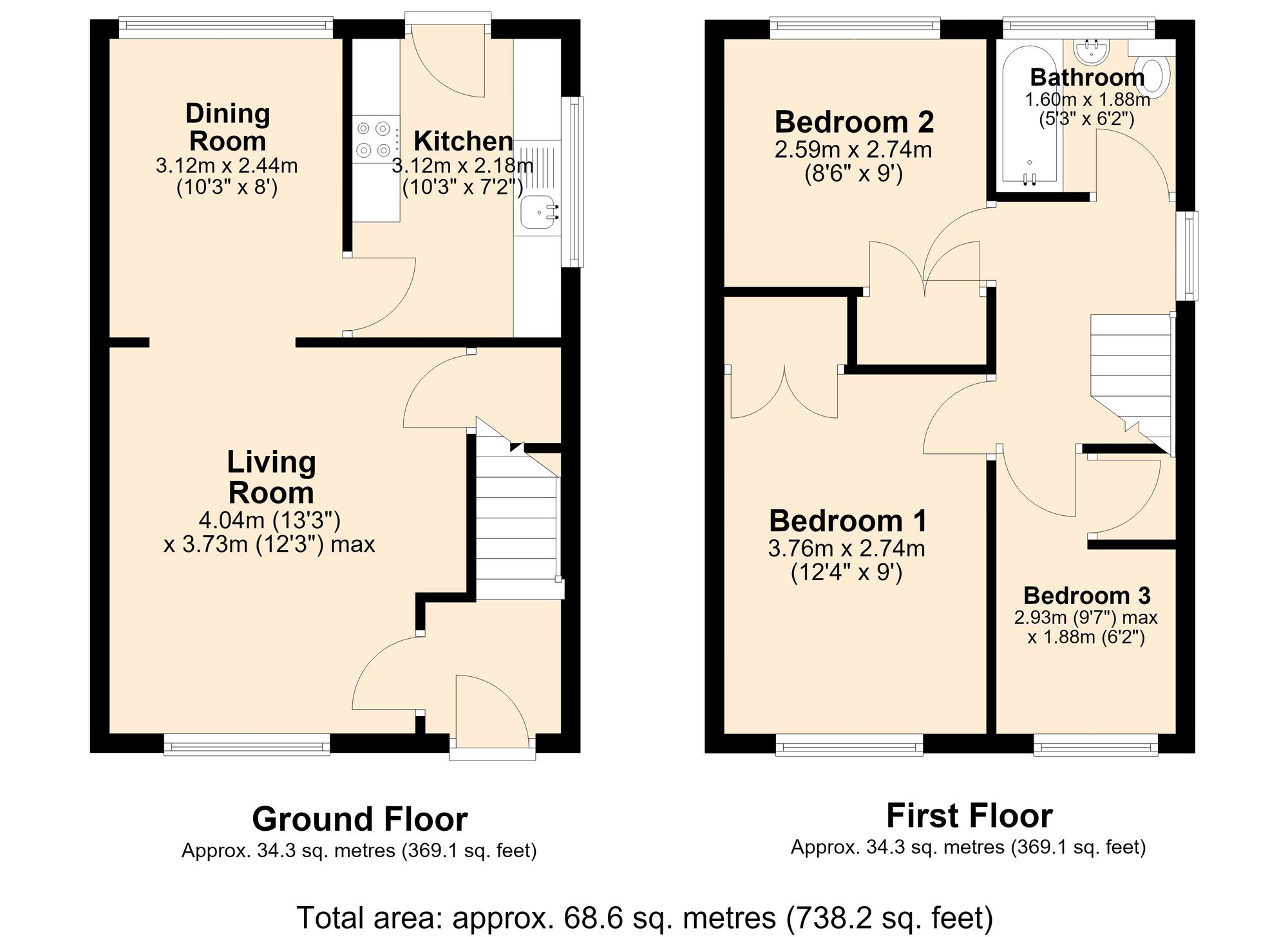 22 Moorhouse Close, Accrington floorplan