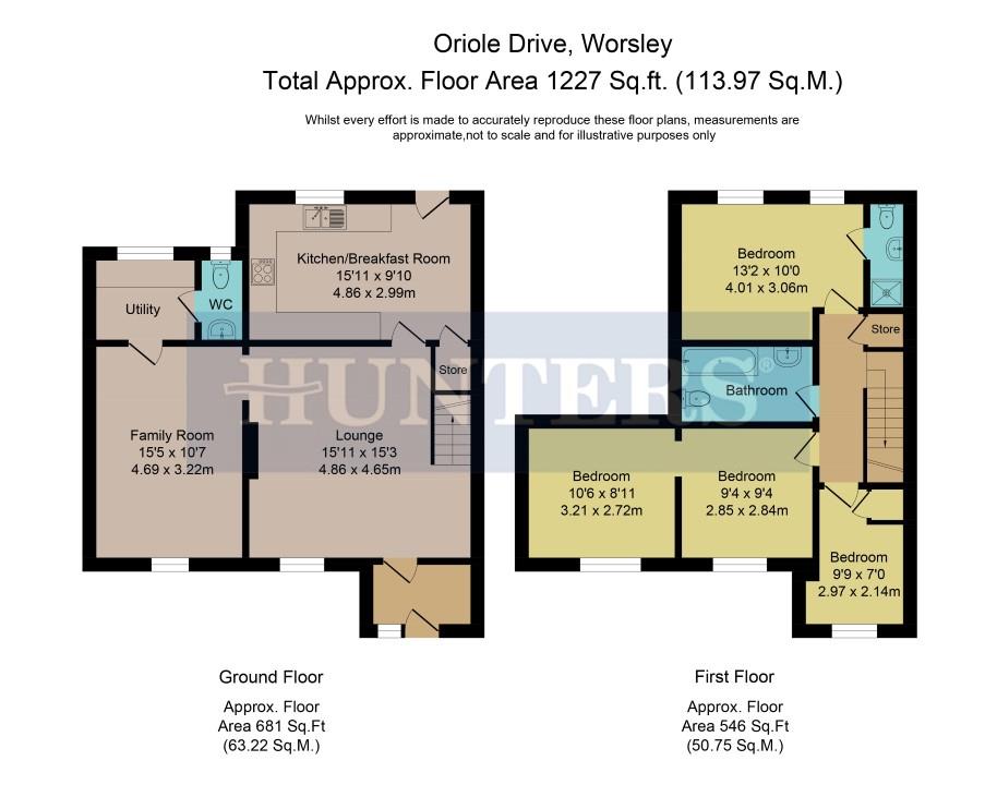 3 Bedrooms Semi-detached house for sale in Oriole Drive, Worsley, Manchester M28