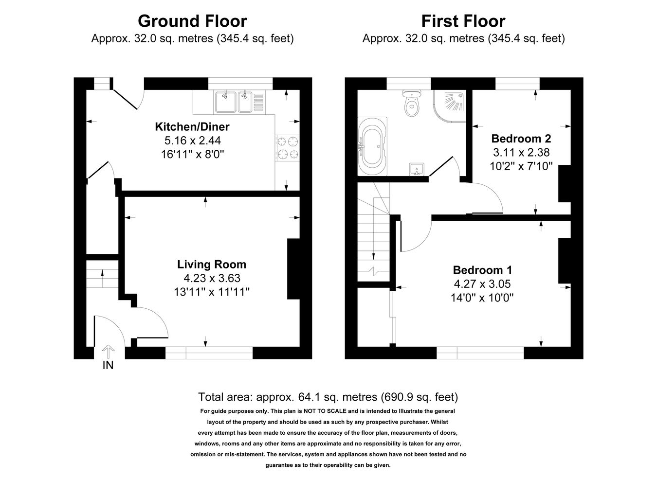 189, Glebe Road, Letchworth Garden City floorplan