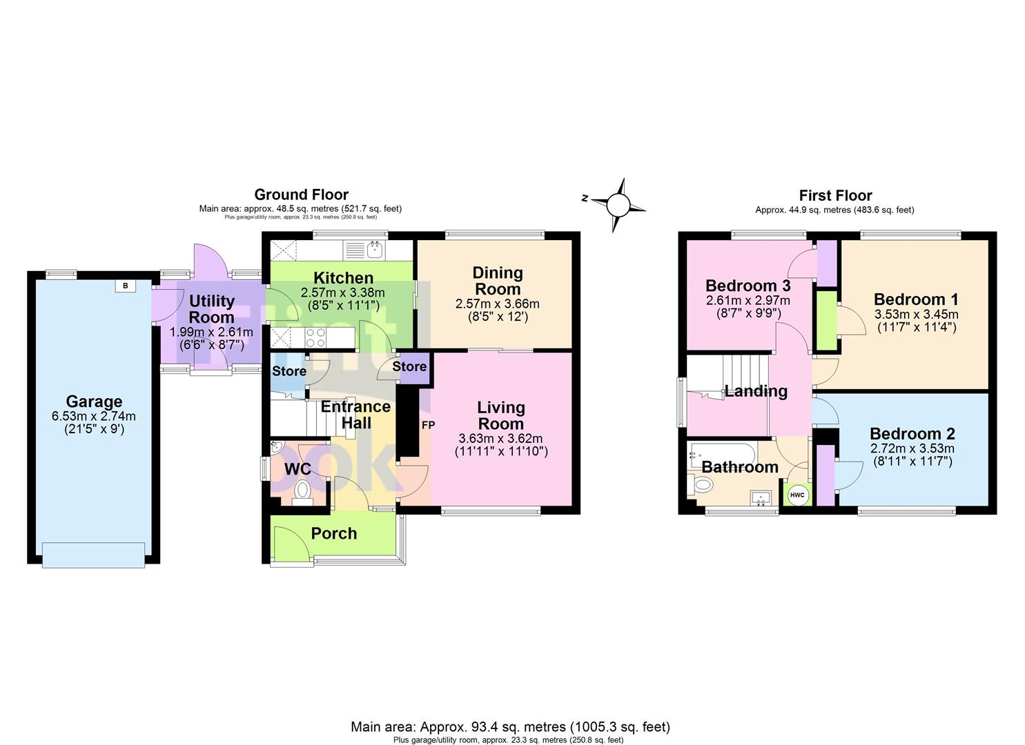 56, St. Andrews Close, Hereford floorplan