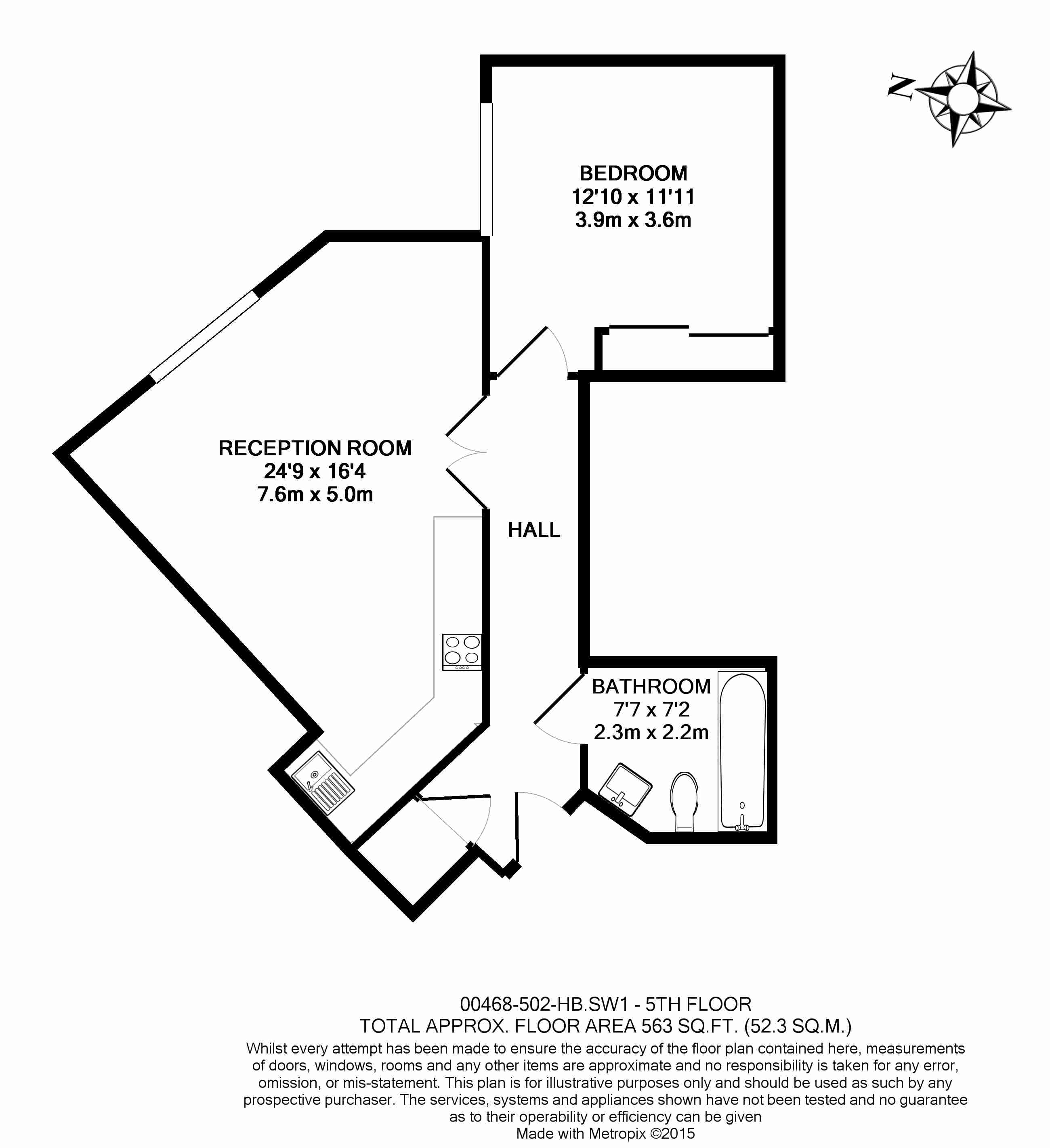 The Hansom Building, Bridge Place, London floorplan