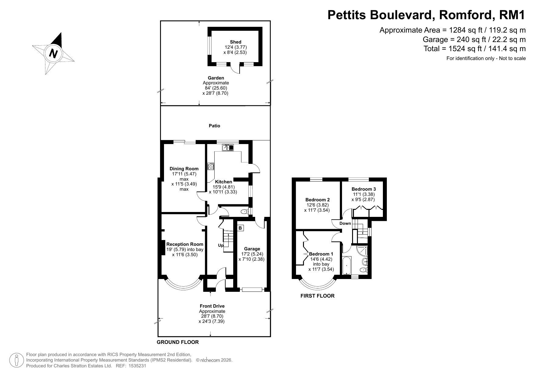 41 Pettits Boulevard, Romford floorplan