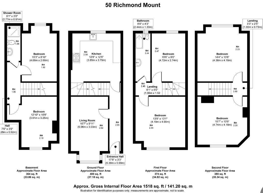 50, Richmond Mount, Leeds floorplan