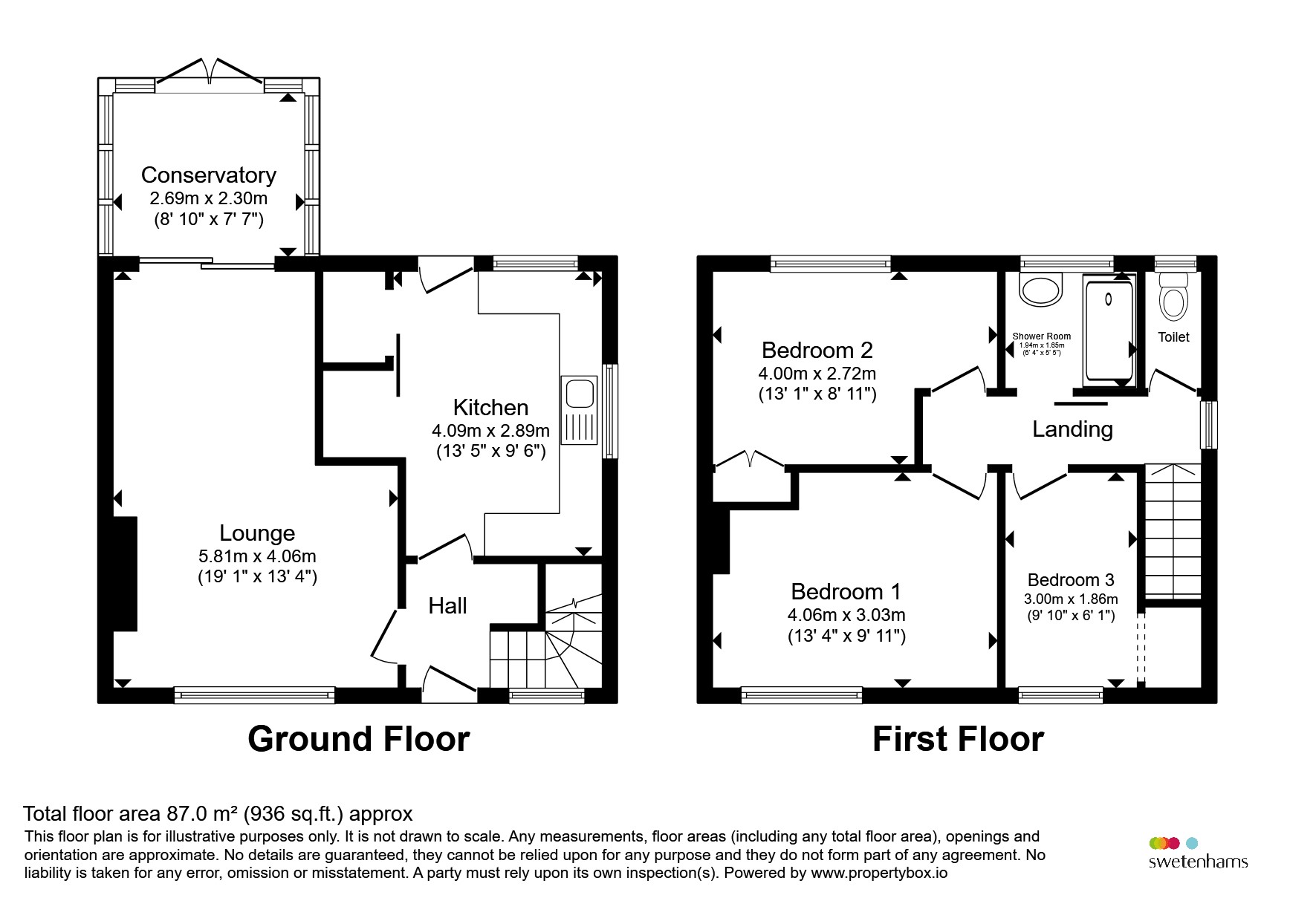 86, Shipbrook Road, Northwich floorplan