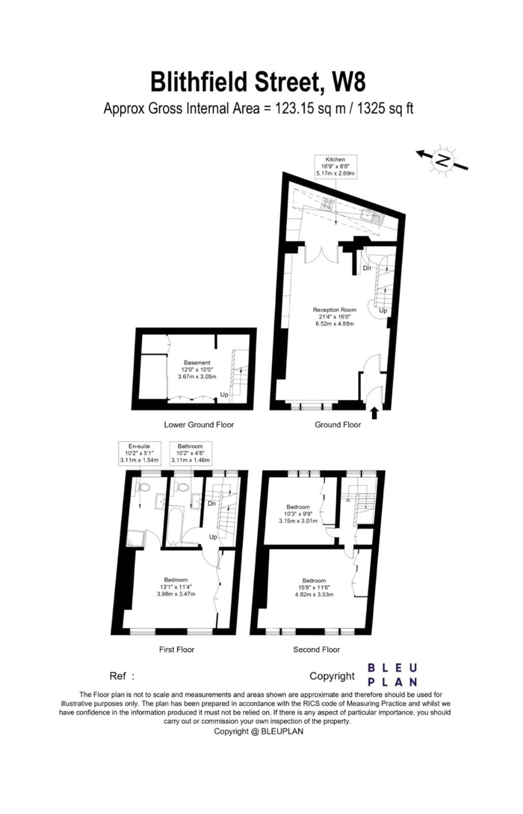 14, Blithfield Street, London floorplan