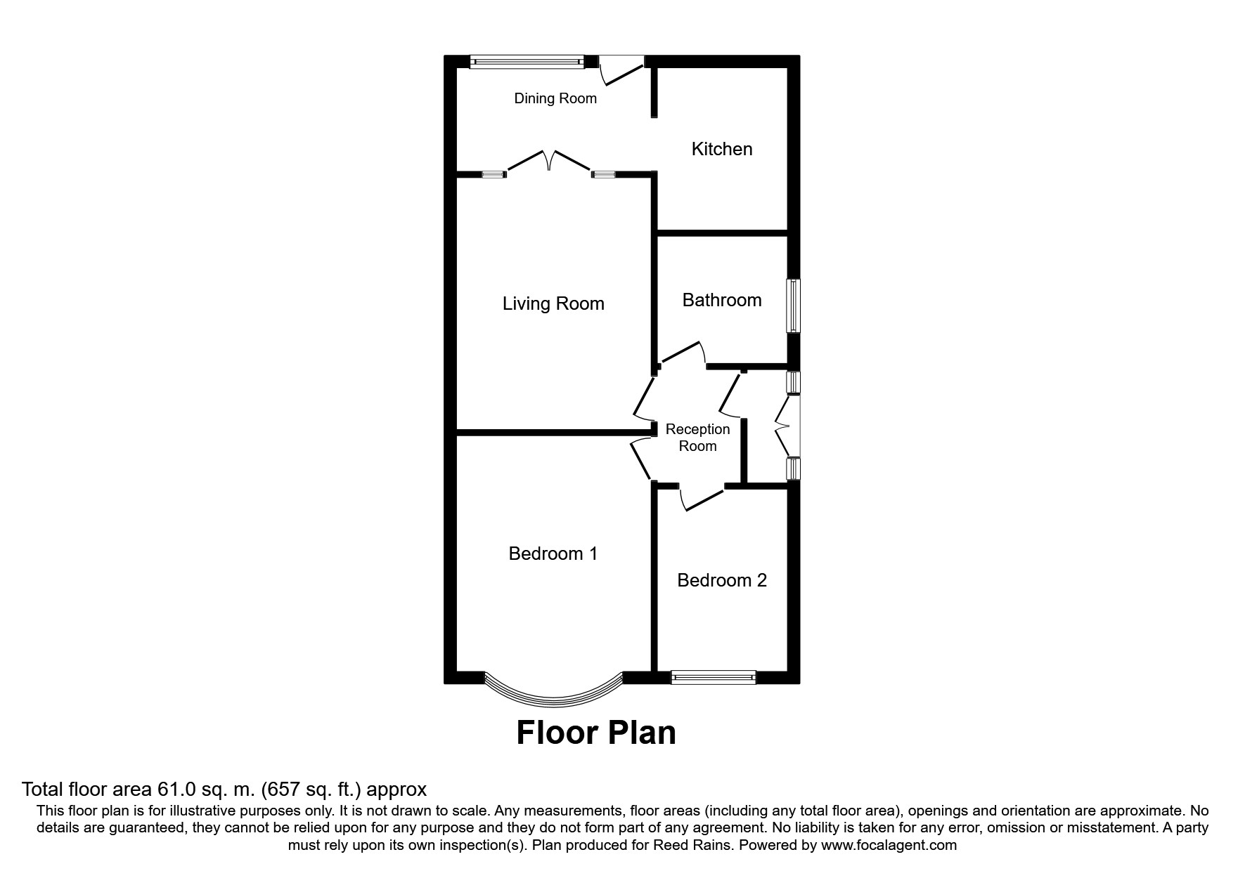 Clifton Avenue, Blackpool, Lancashire FY4, 2 bedroom bungalow for sale ...