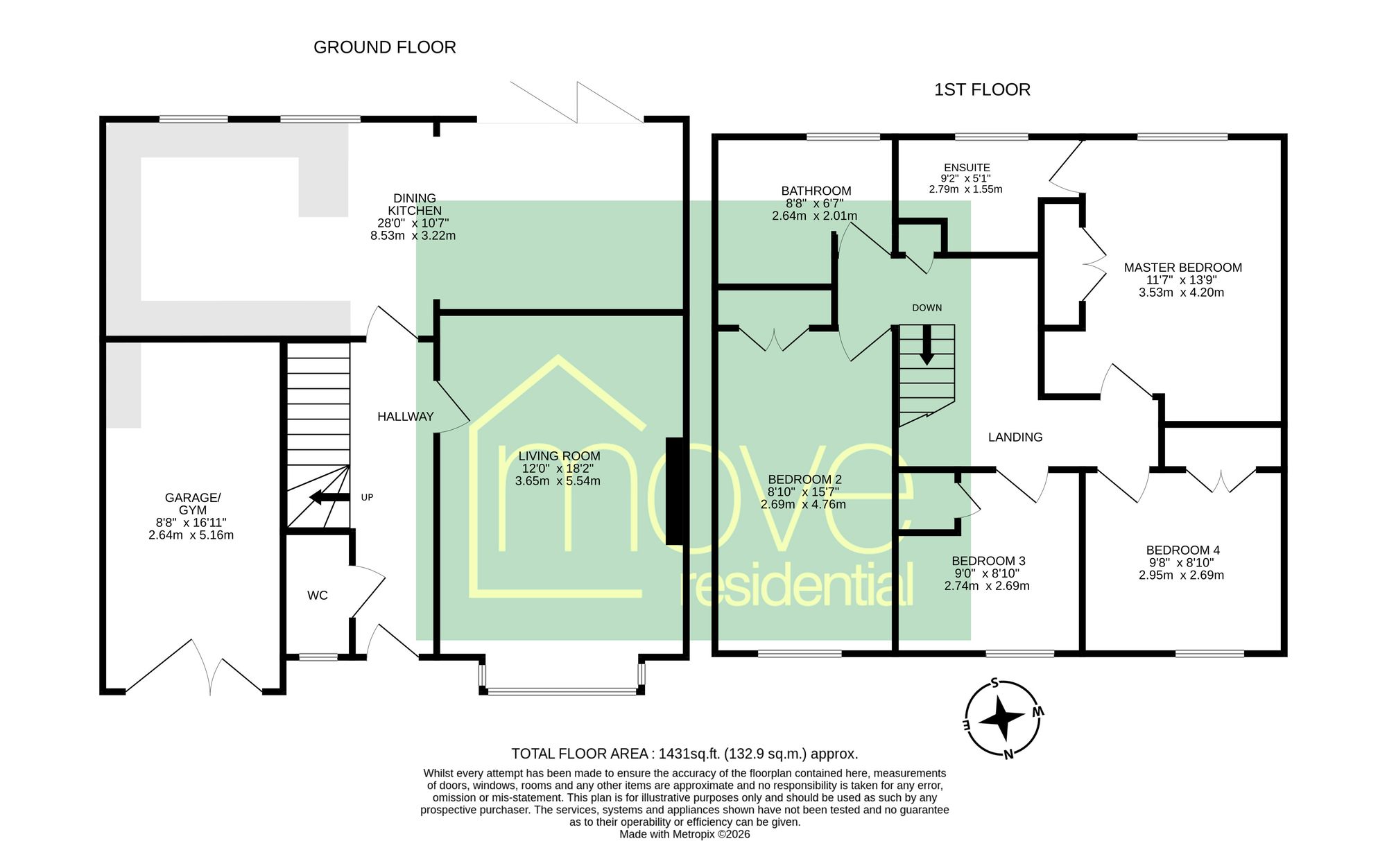 9 Rushgreen Close, Prenton floorplan