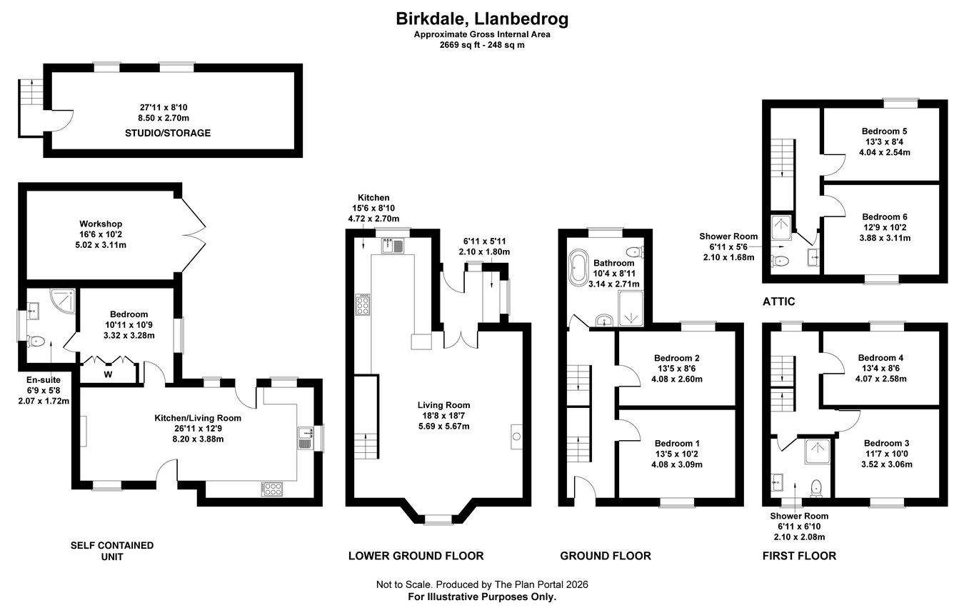 Birkdale, Pwllheli floorplan