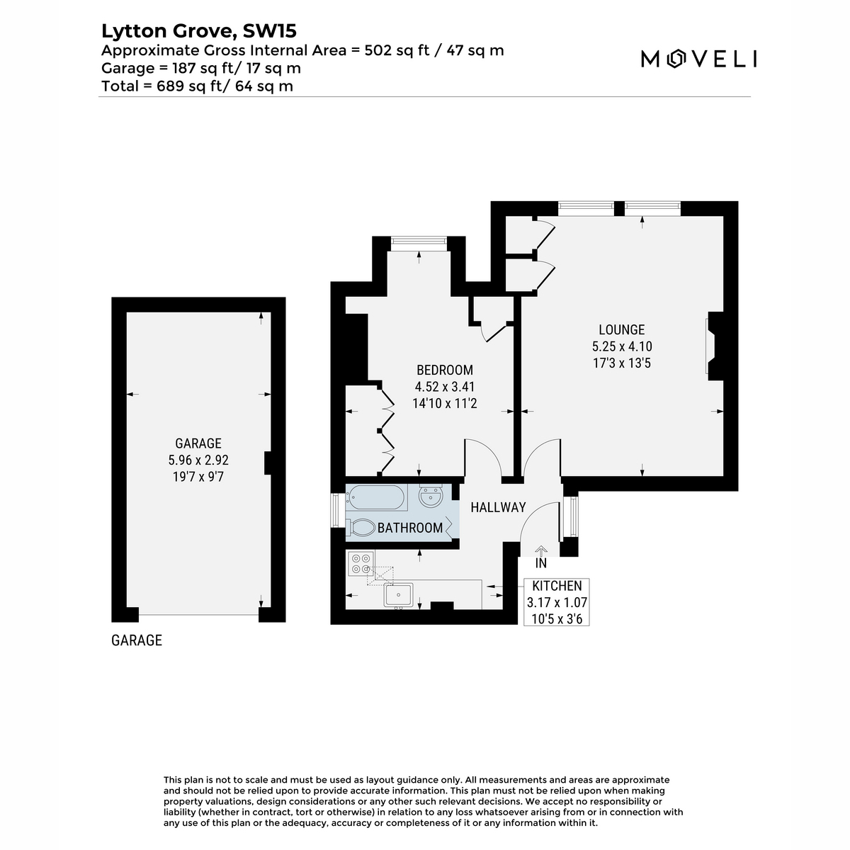 Flat Flat 6, 25, Lytton Grove, London floorplan