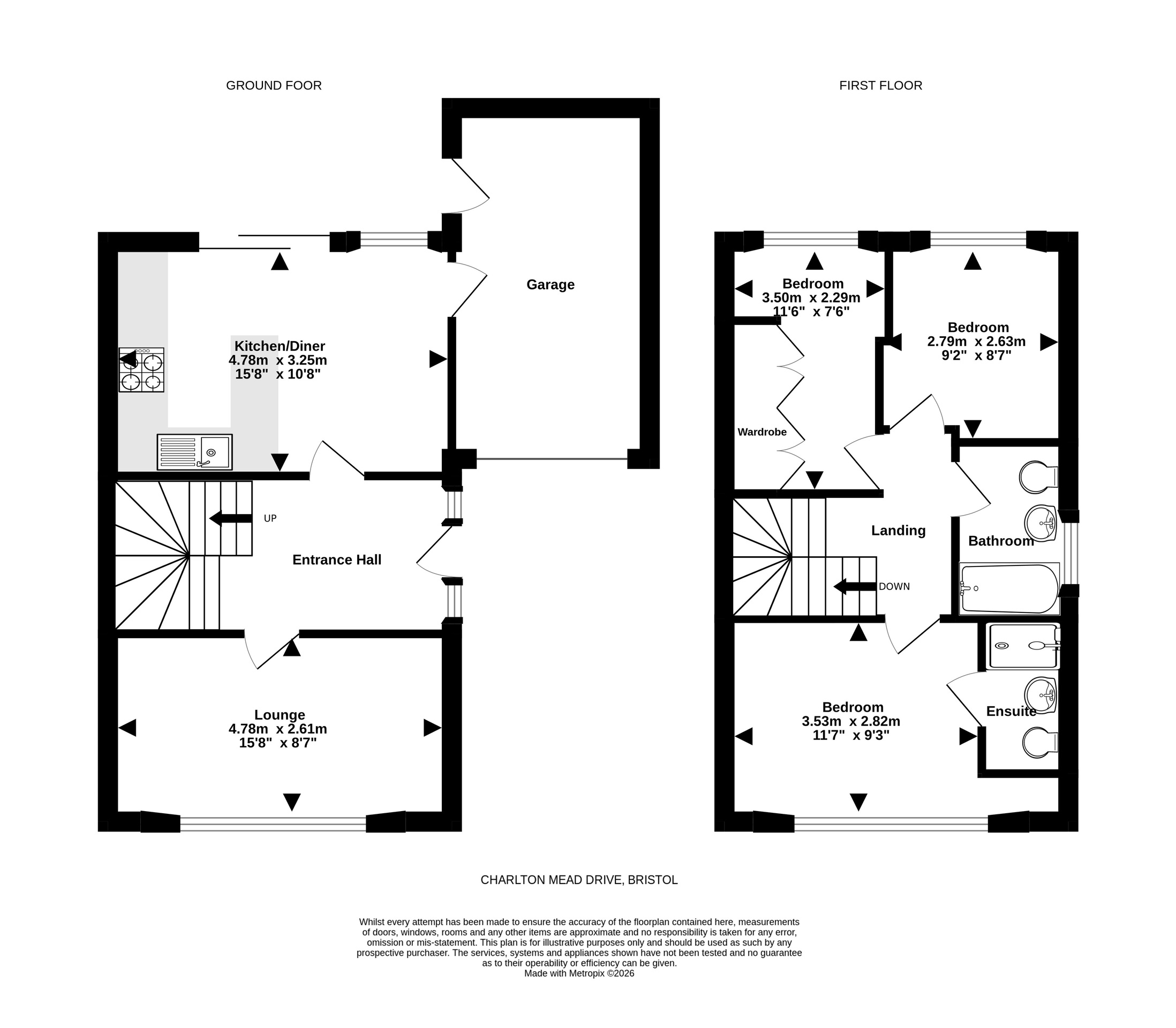 15 Charlton Mead Drive, Bristol floorplan